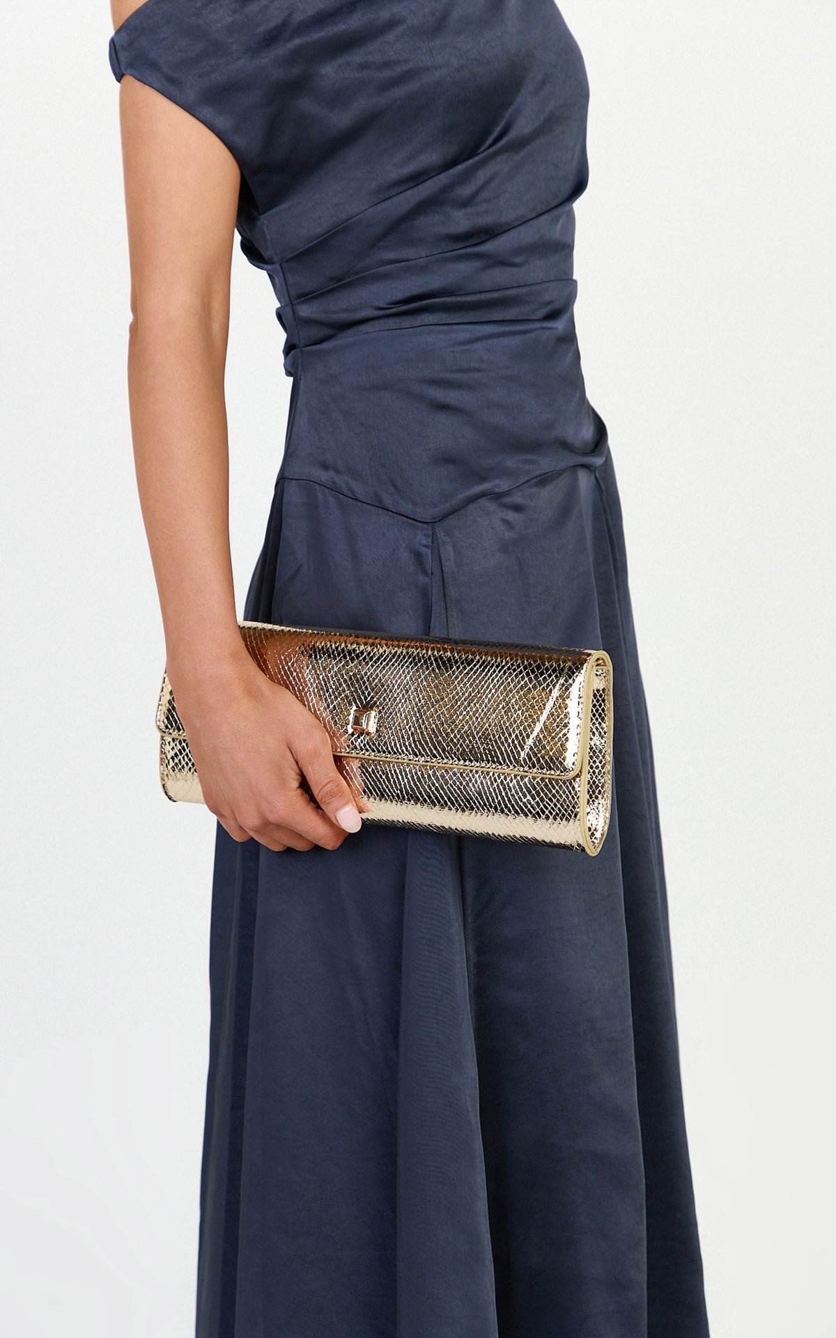 Billini - Maddison Clutch Bag in Gold Scale