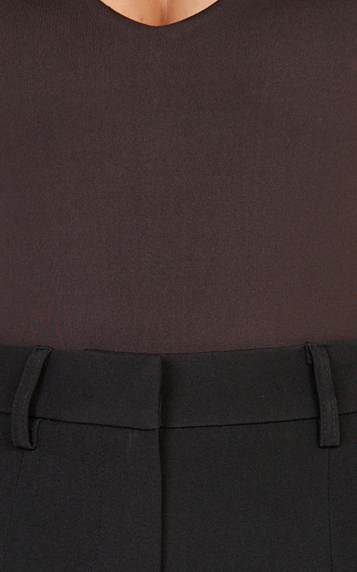 Rosalie Pants - High Waist Tailored Straight Leg Pants in Black