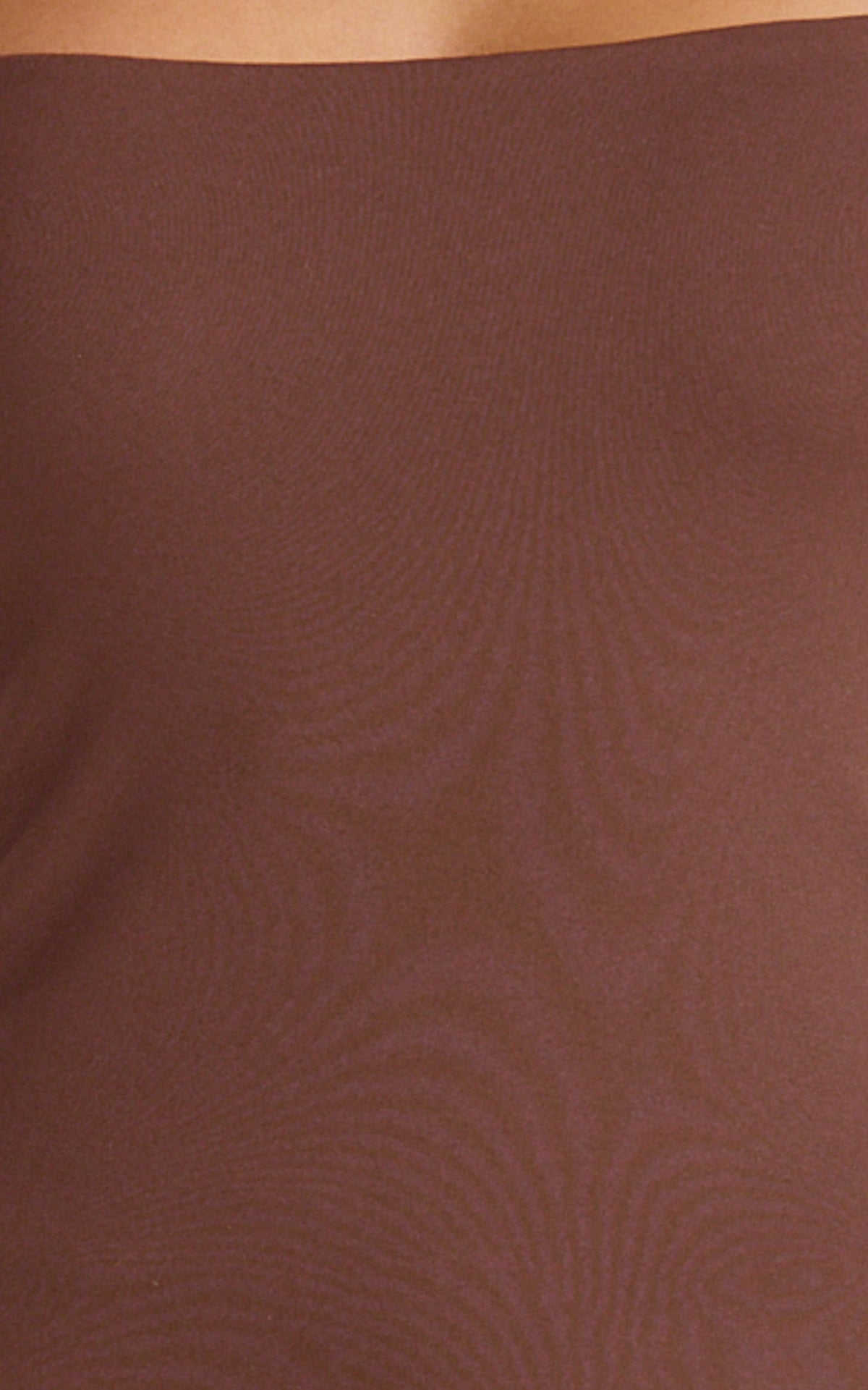 Ophelia Top - Square Neck Jersey Top in Chocolate