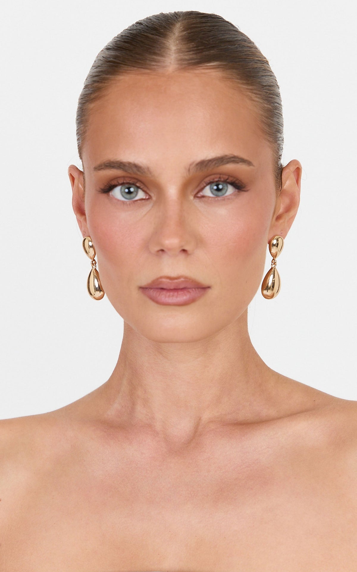 Alba Earrings - Statement Drop Earrings in Gold