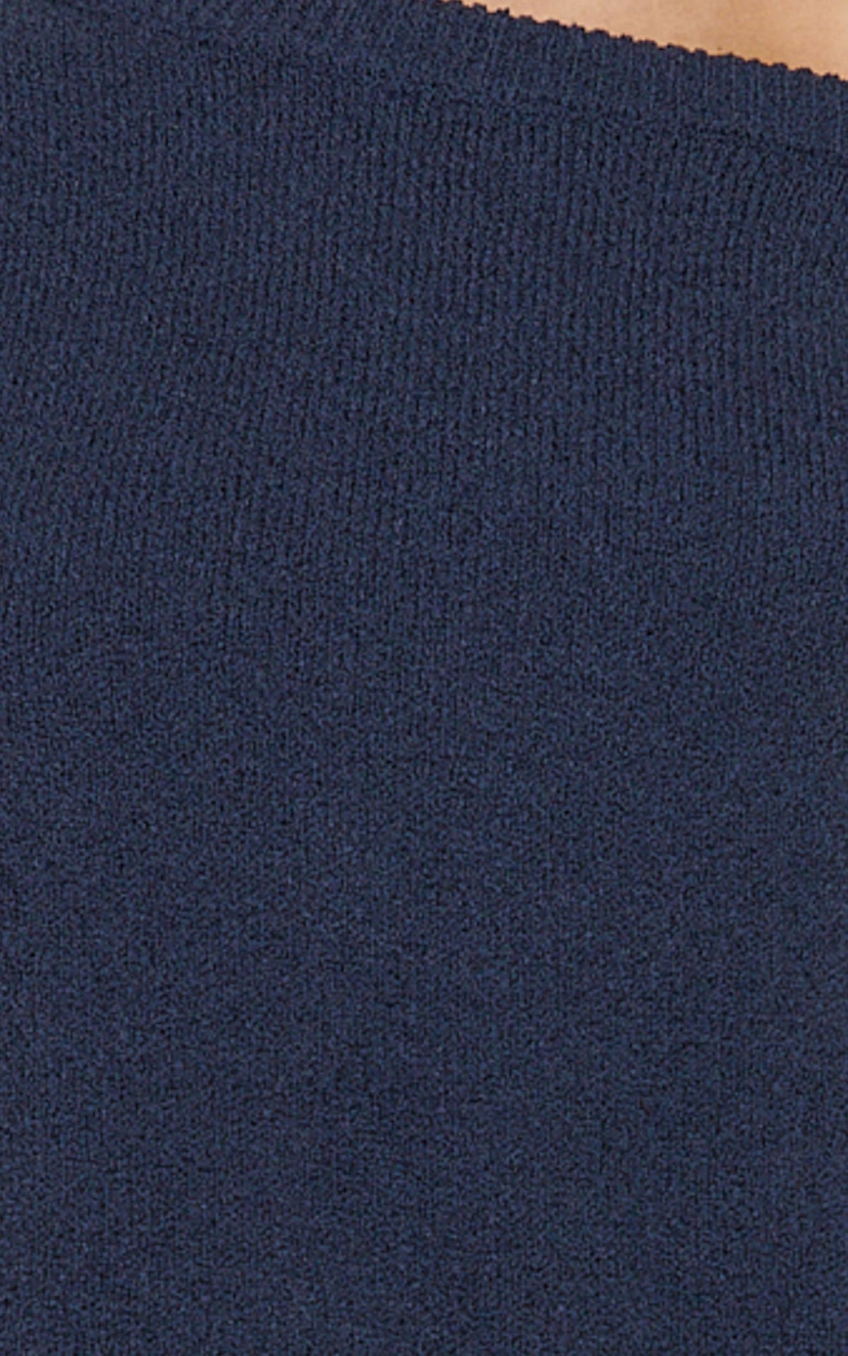Marilou Top - Knit Off Shoulder Top in Navy