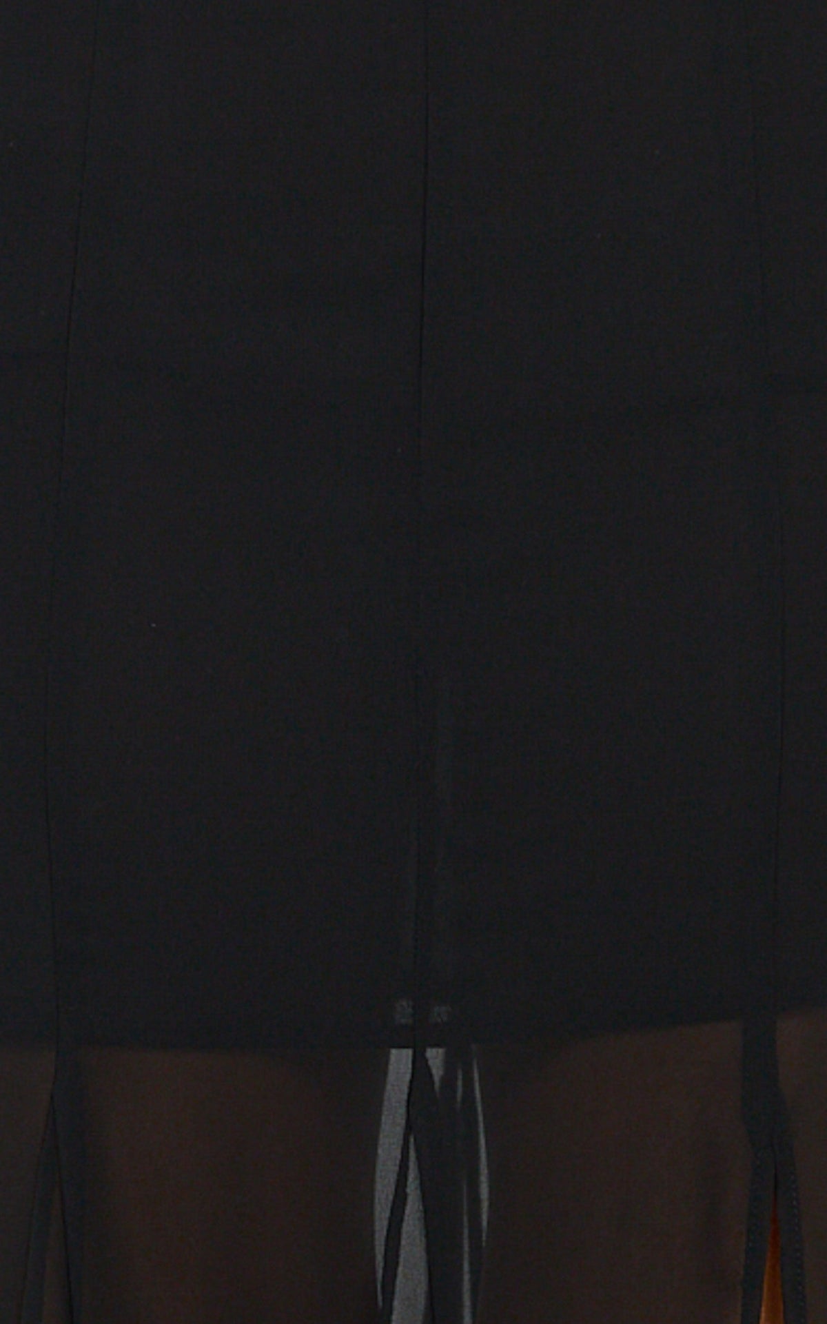 Hudgens Maxi Skirt - Georgette Godet Panel Skirt in Black