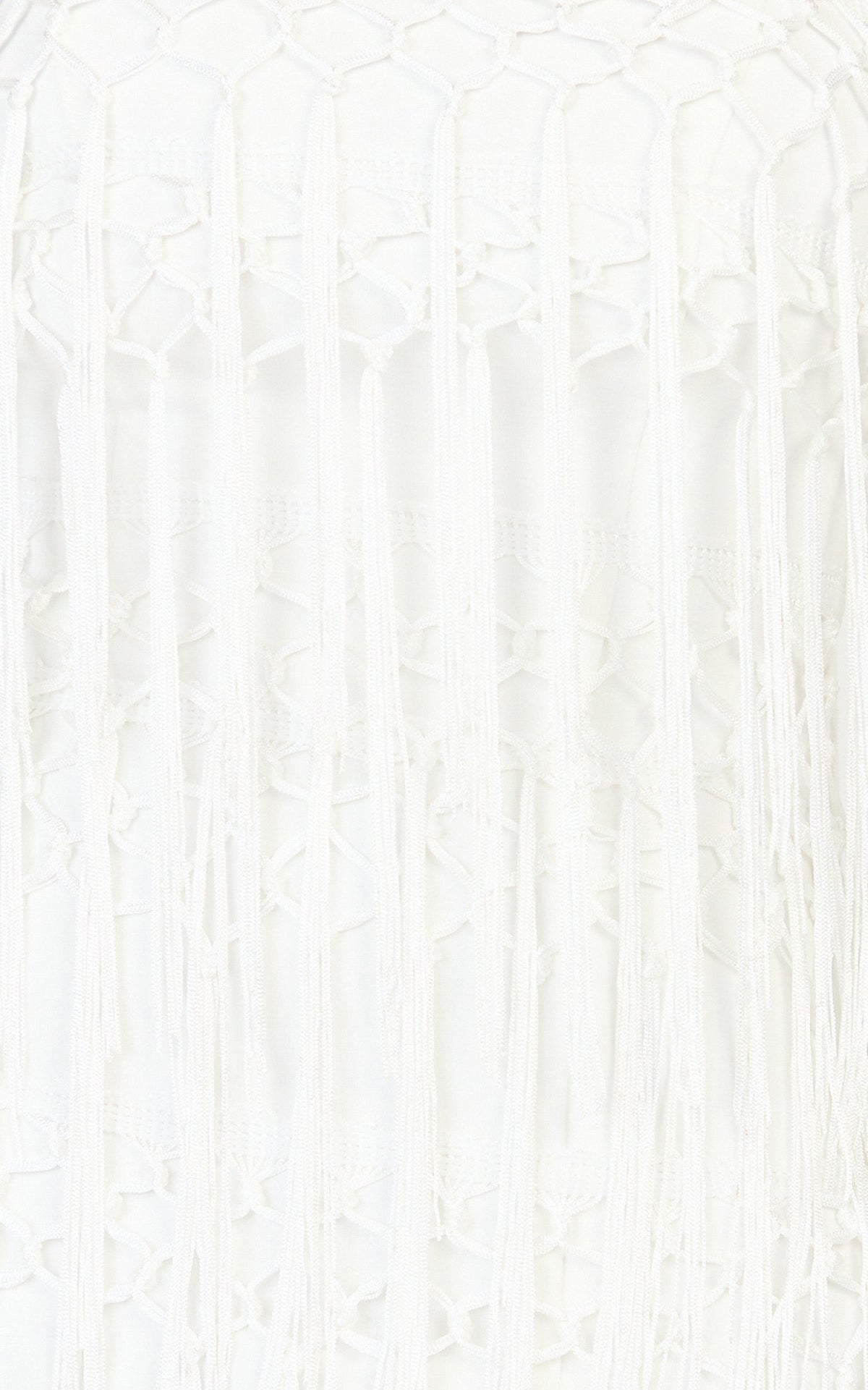 Kyle Mini Dress - Strapless Tassel Bodycon Dress in White
