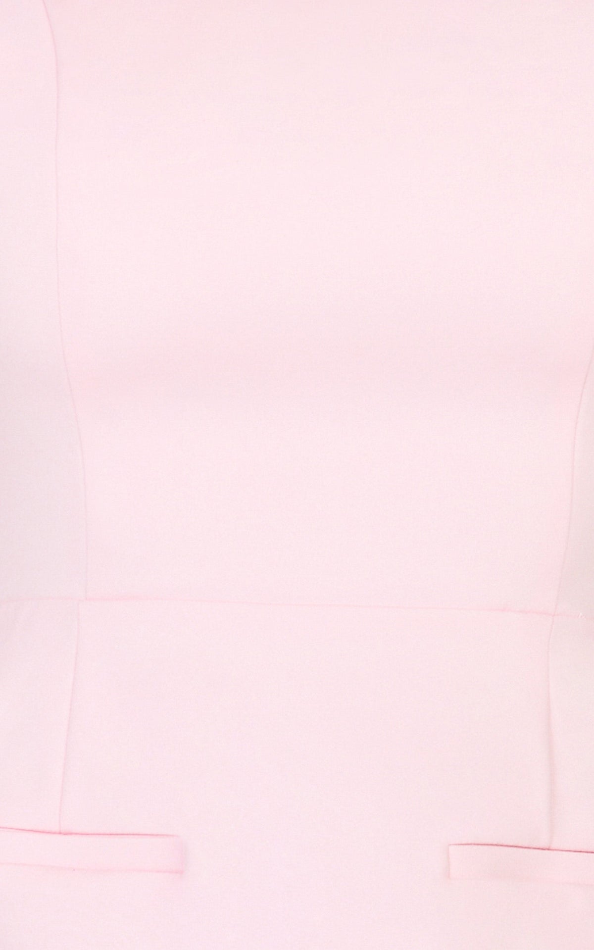 Eloise Playsuit - Straight Neck Fit And Flare Playsuit in Pink