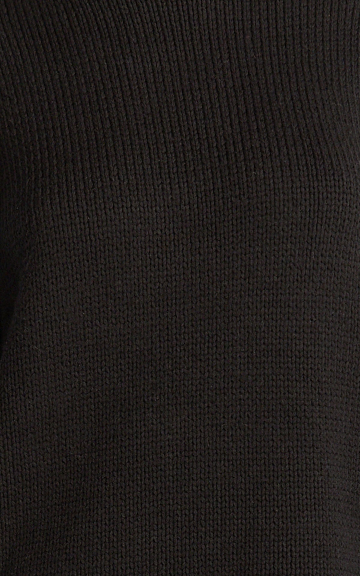 Kira Jumper - Crew Neck Oversized Knit Jumper in Black