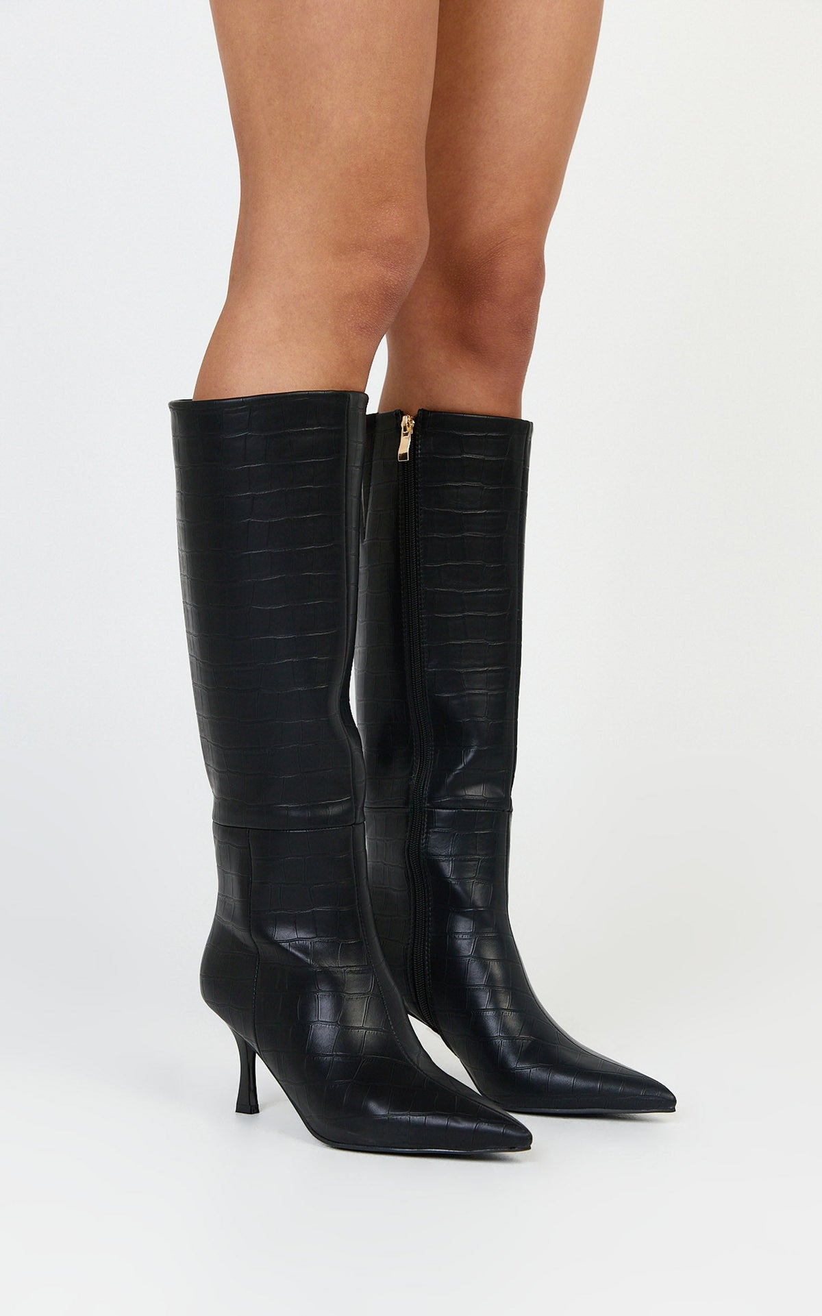 Billini - Norie Boots in Black Croc