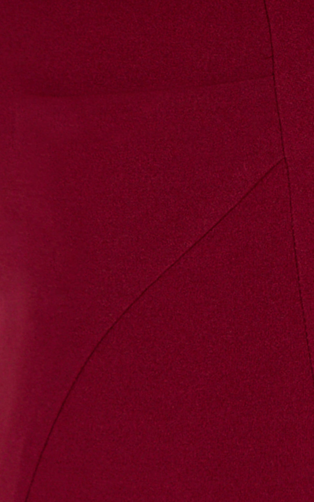 Cosette Midi Dress - Asymmetric Neckline Draped Shoulder Sash Dress in Wine