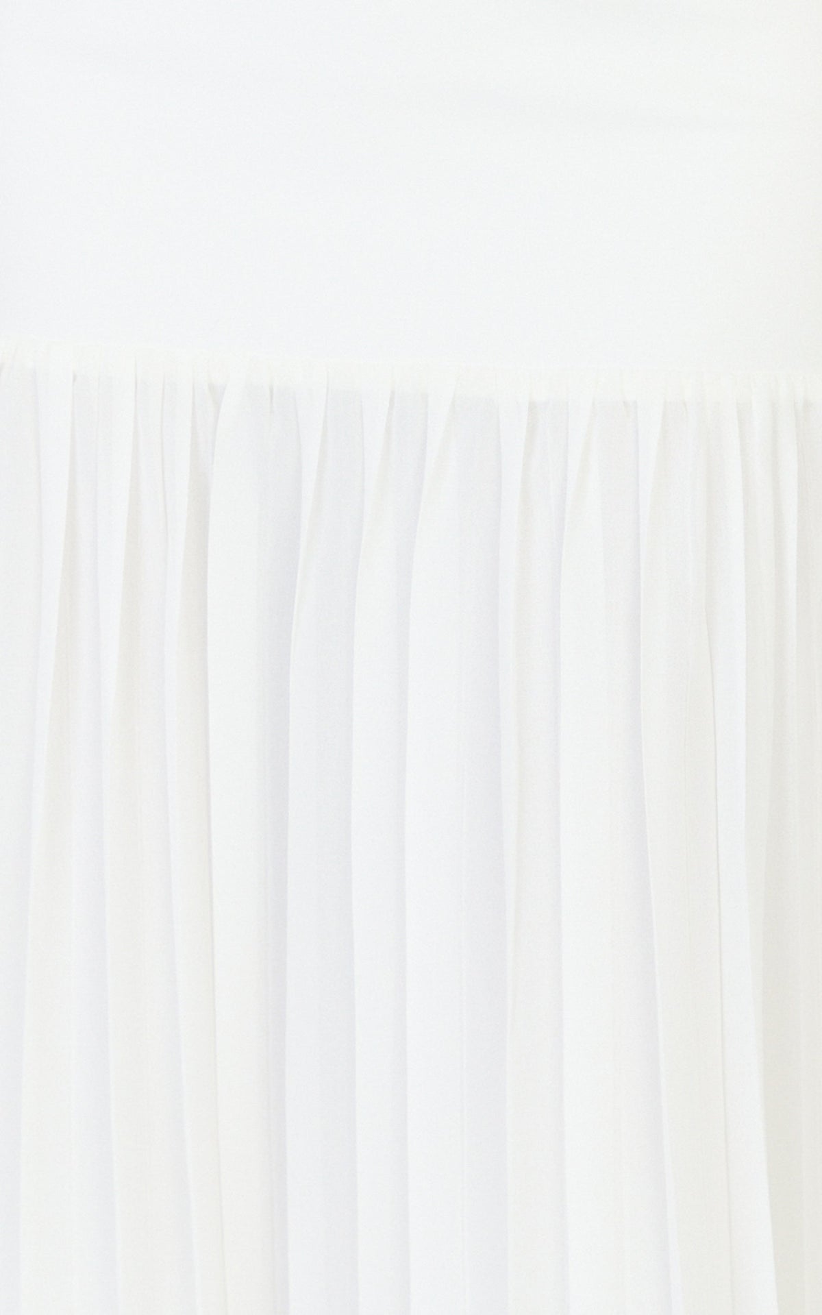 Rowan Two Piece Top and Skirt Set - Square Neck Crop Top and High Waist Pleated Maxi Skirt Set in Ivory