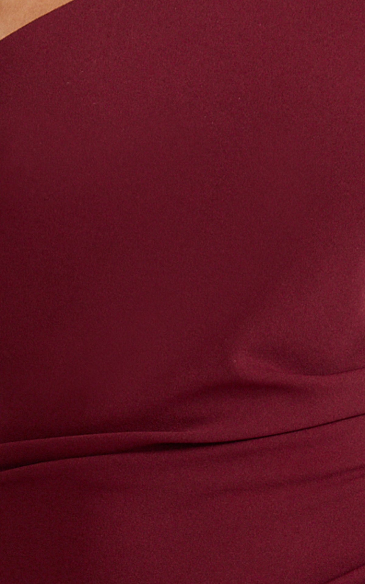 Criselda Maxi Dress - One Shoulder Maxi Dress in Wine