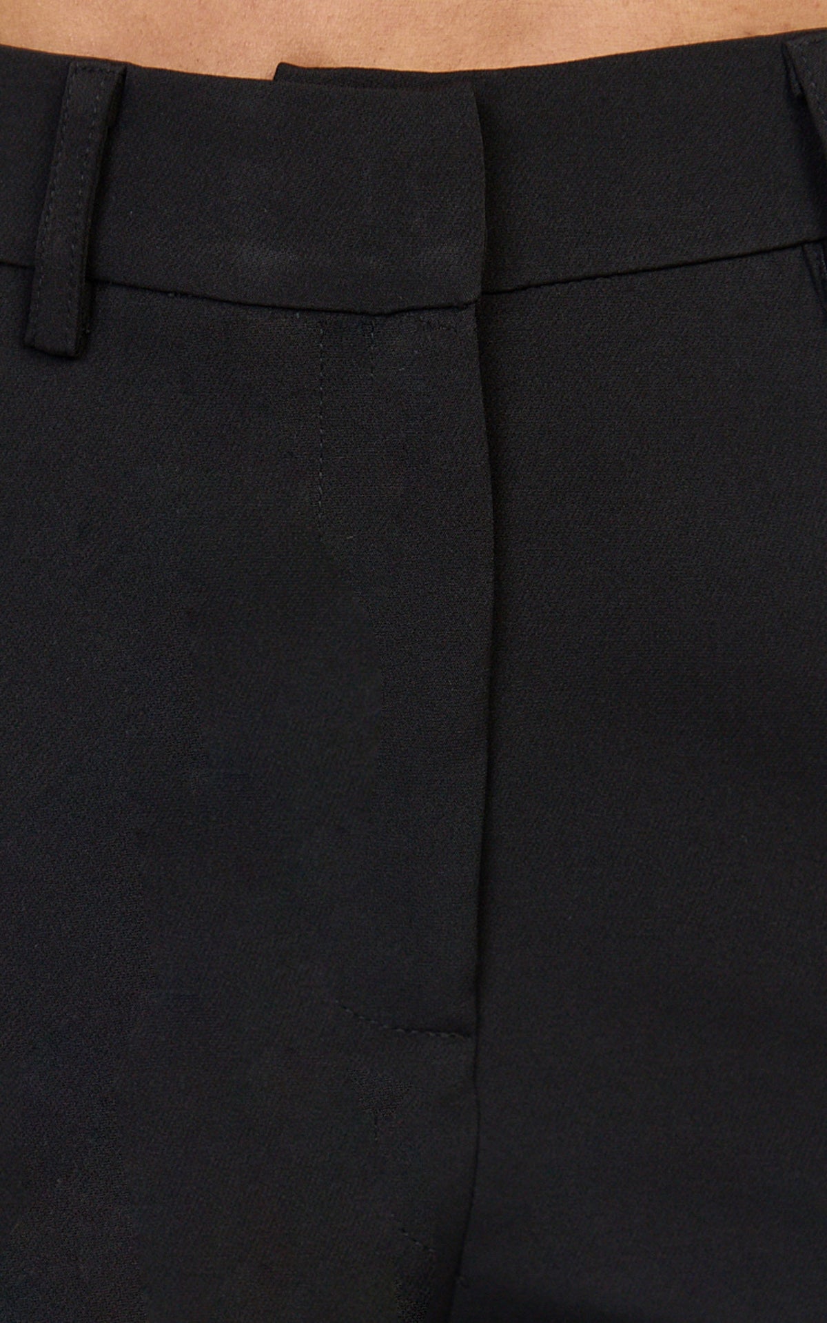 Hermie Pants - High Waisted Cropped Tailored Pants in Black