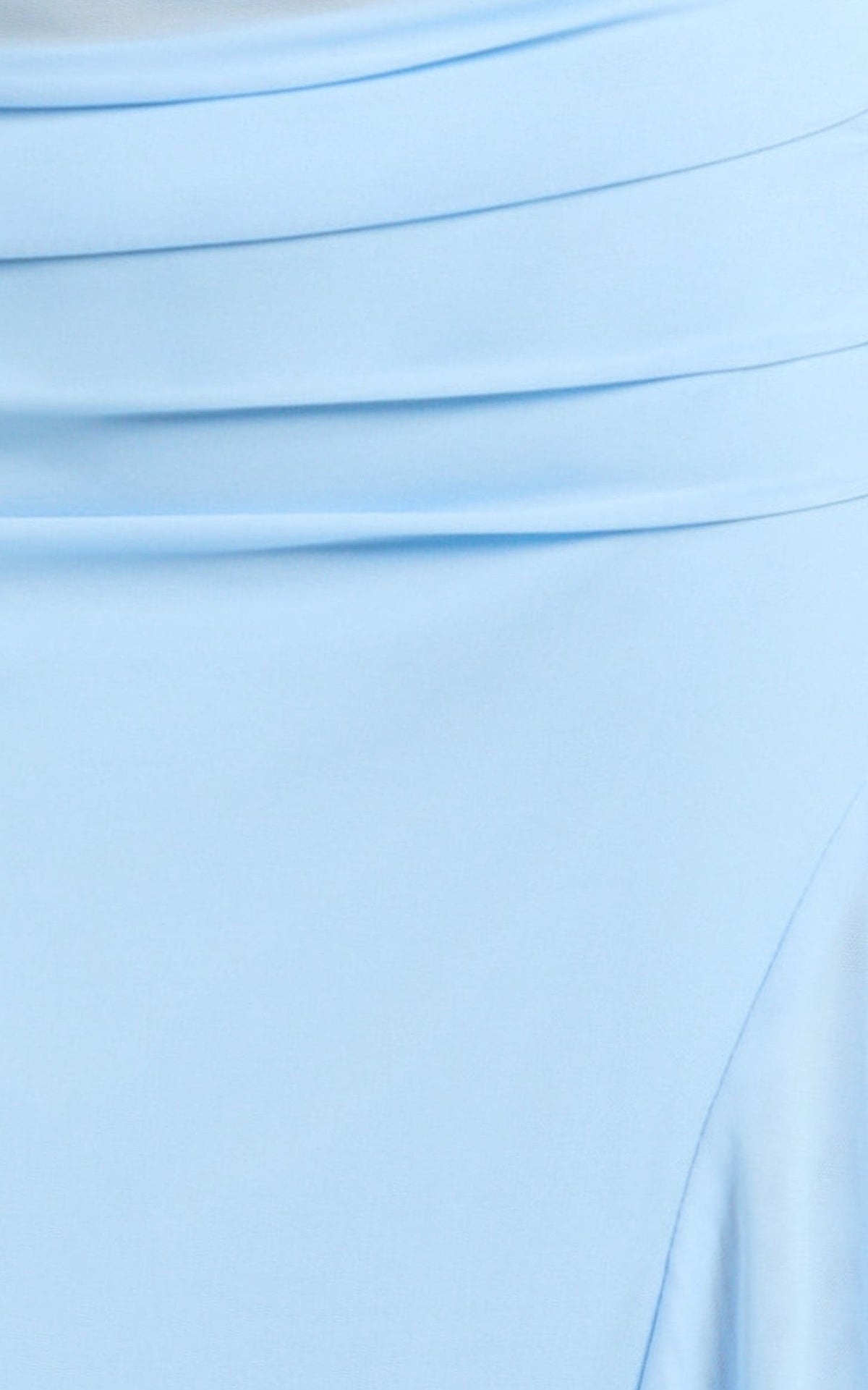 Almarie Midi Dress - Halter Neck Mesh Dress in Blue
