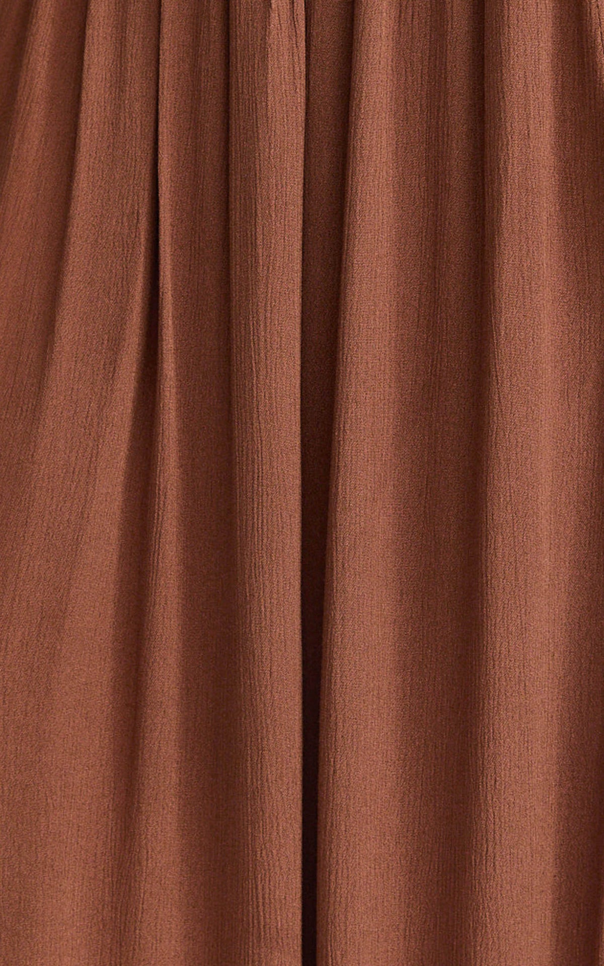 Anessa Maxi Skirt - Elastic Waist Maxi Skirt With Thigh Split in Mocha