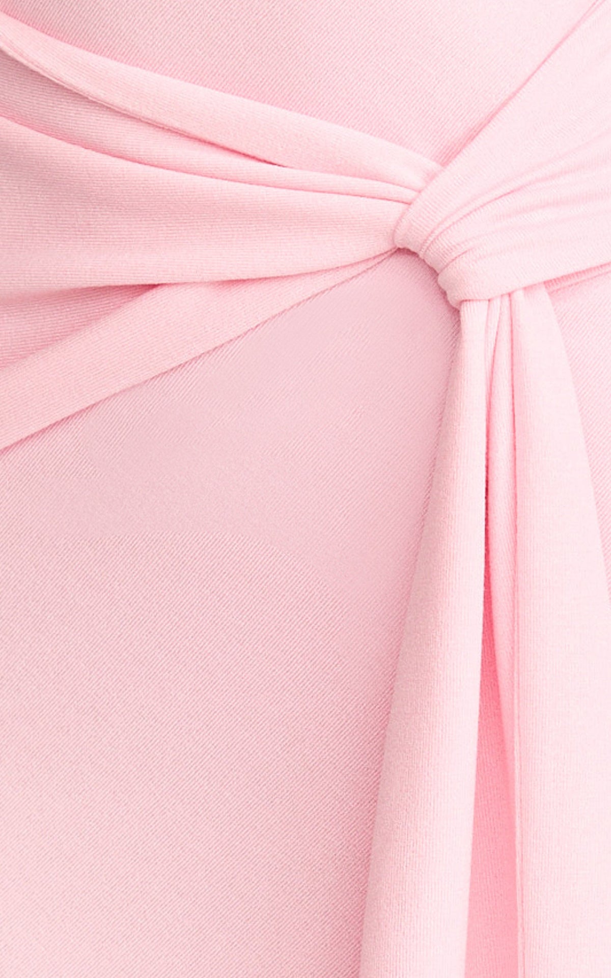 Aria Midi Dress - Strapless Tie Waist Dress in Pink