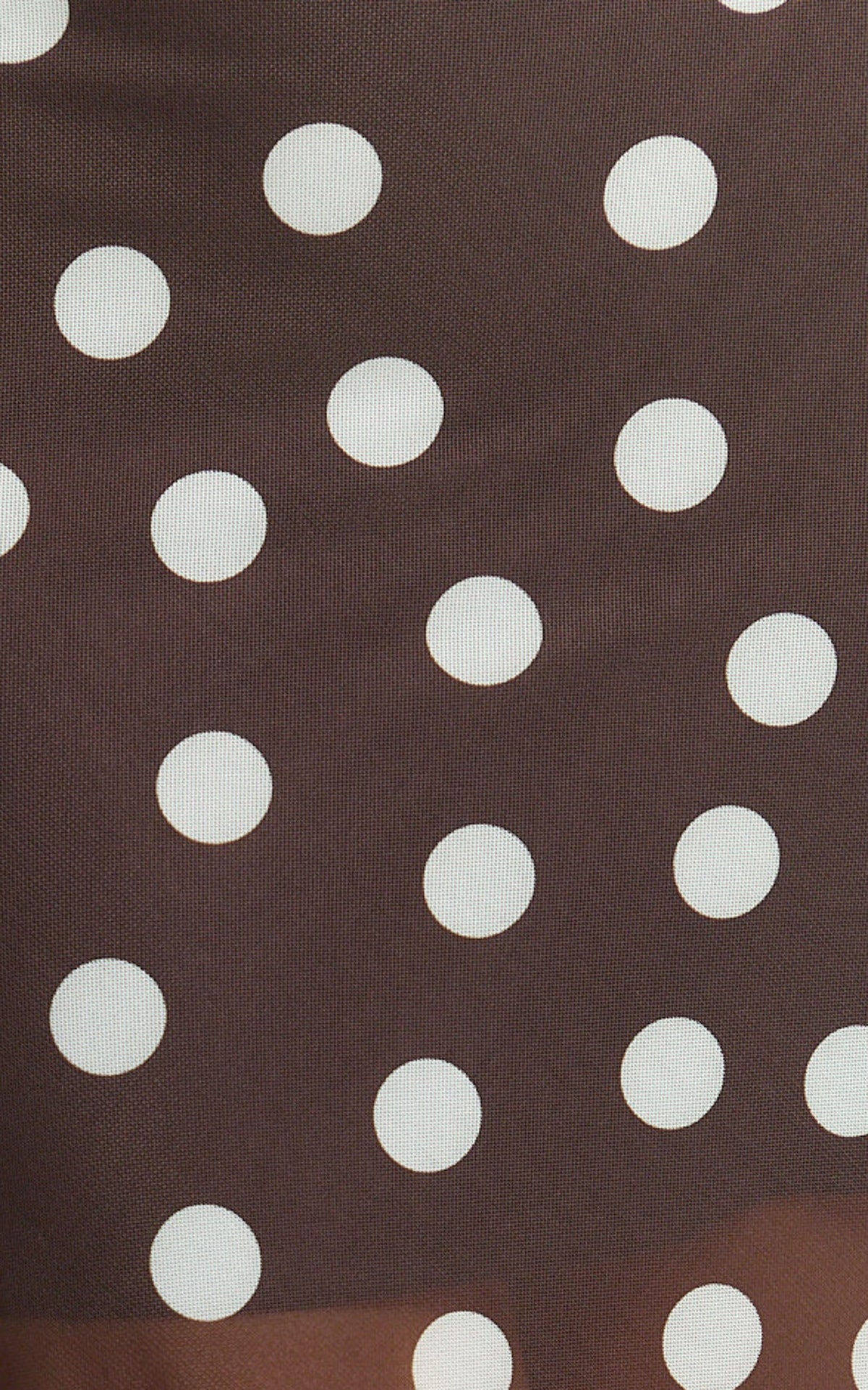 Ella Midi Skirt - Sheer Layered Skirt in Chocolate Polka Dot