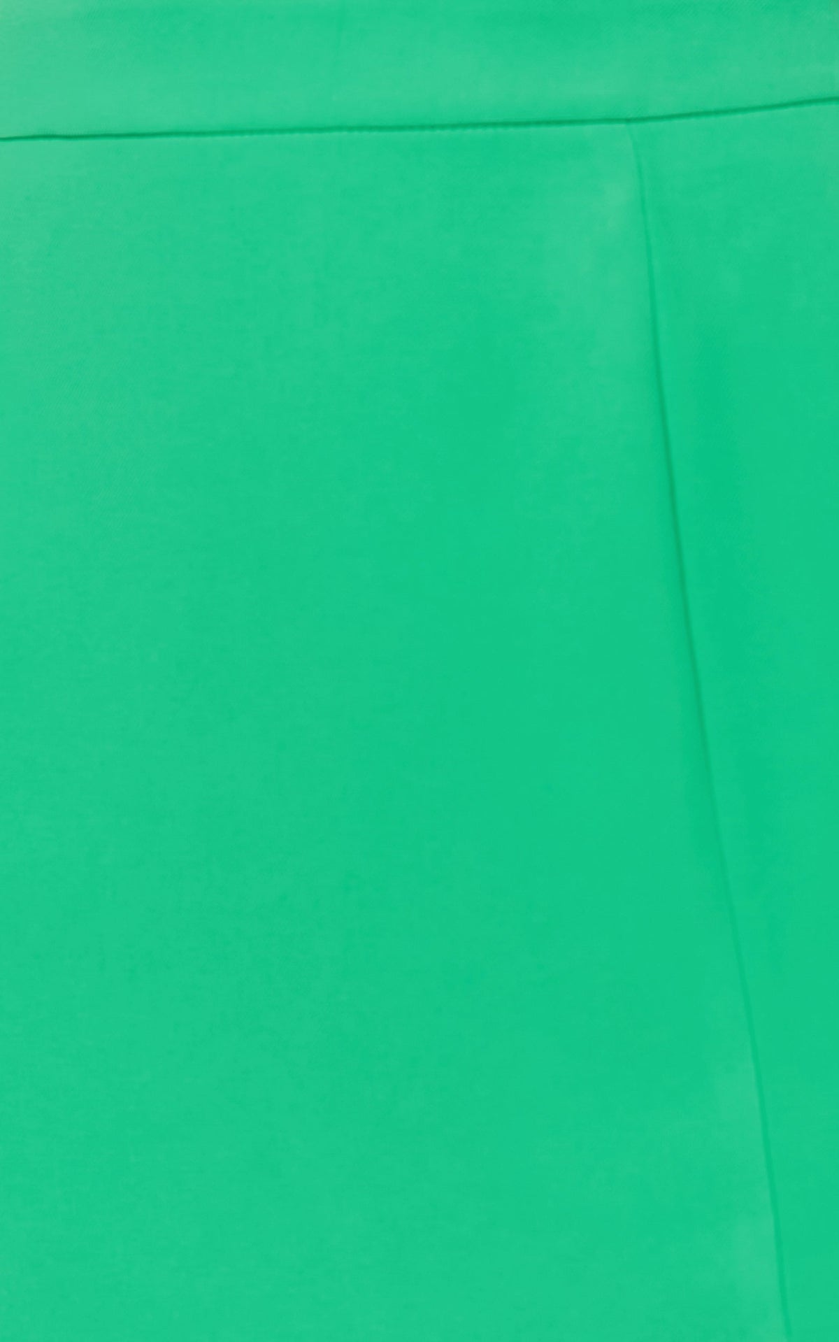 Evelenna Mini Skirt - High Waisted Split Skirt in Green
