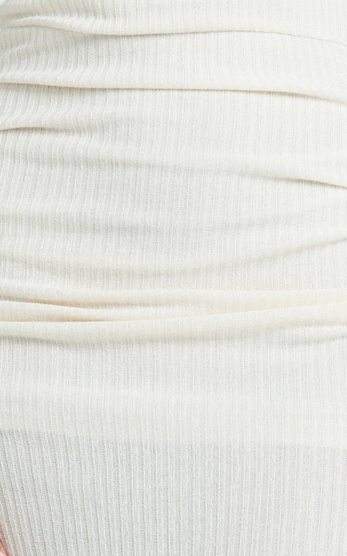 Faith Maxi Dress - Off Shoulder Long Sleeve Maxi Dress in Cream