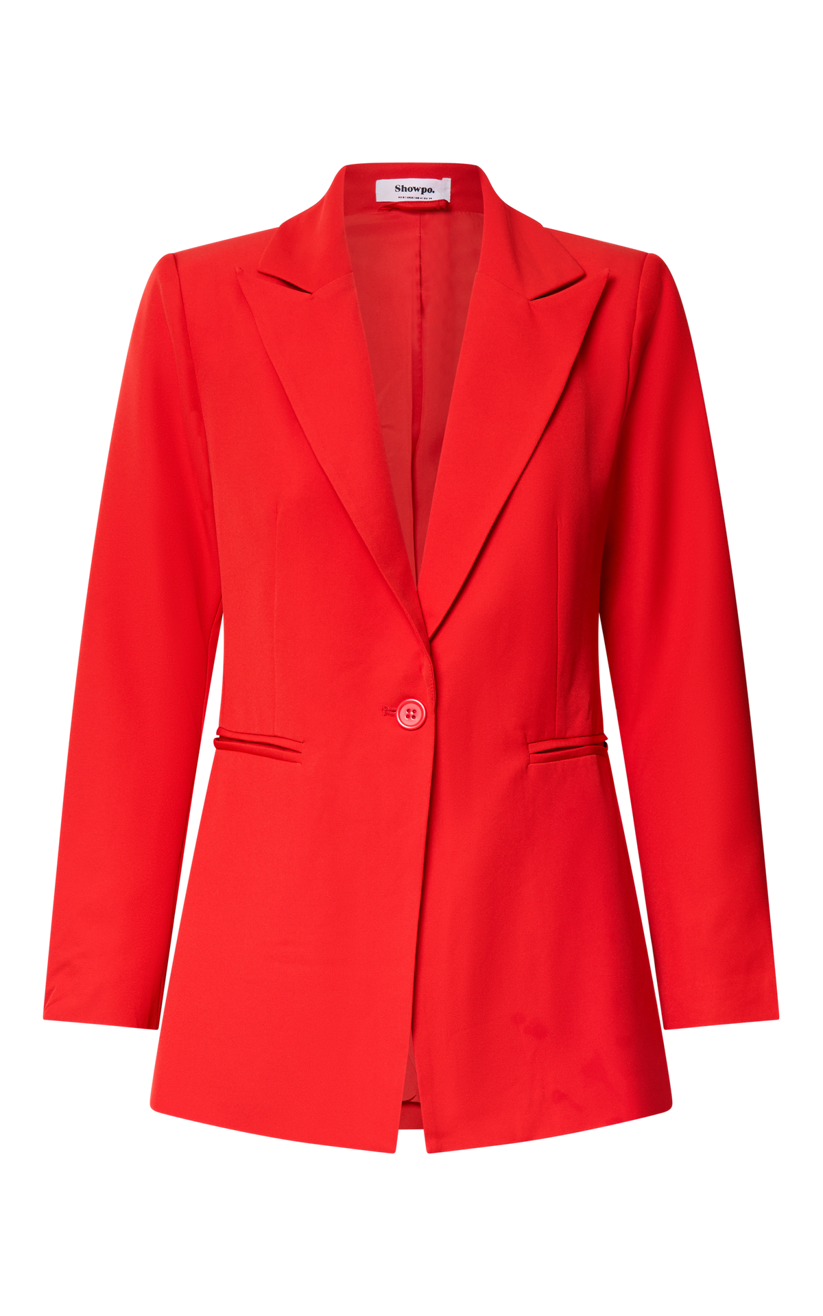 Hermie Blazer - Single Breasted Blazer in Red