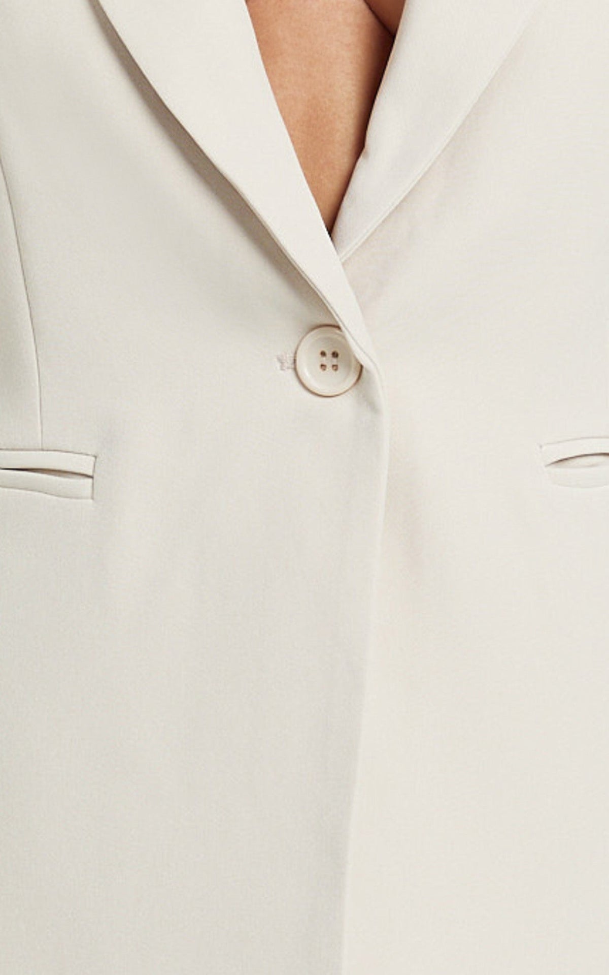 Hermie Blazer - Single Breasted Blazer in Putty