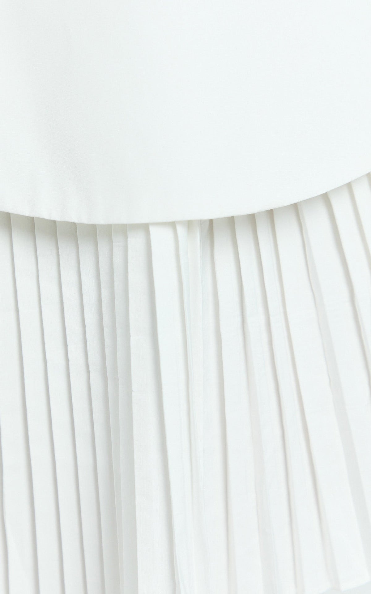 Izara Mini Dress - Off Shoulder Pleated Dress in Black/White