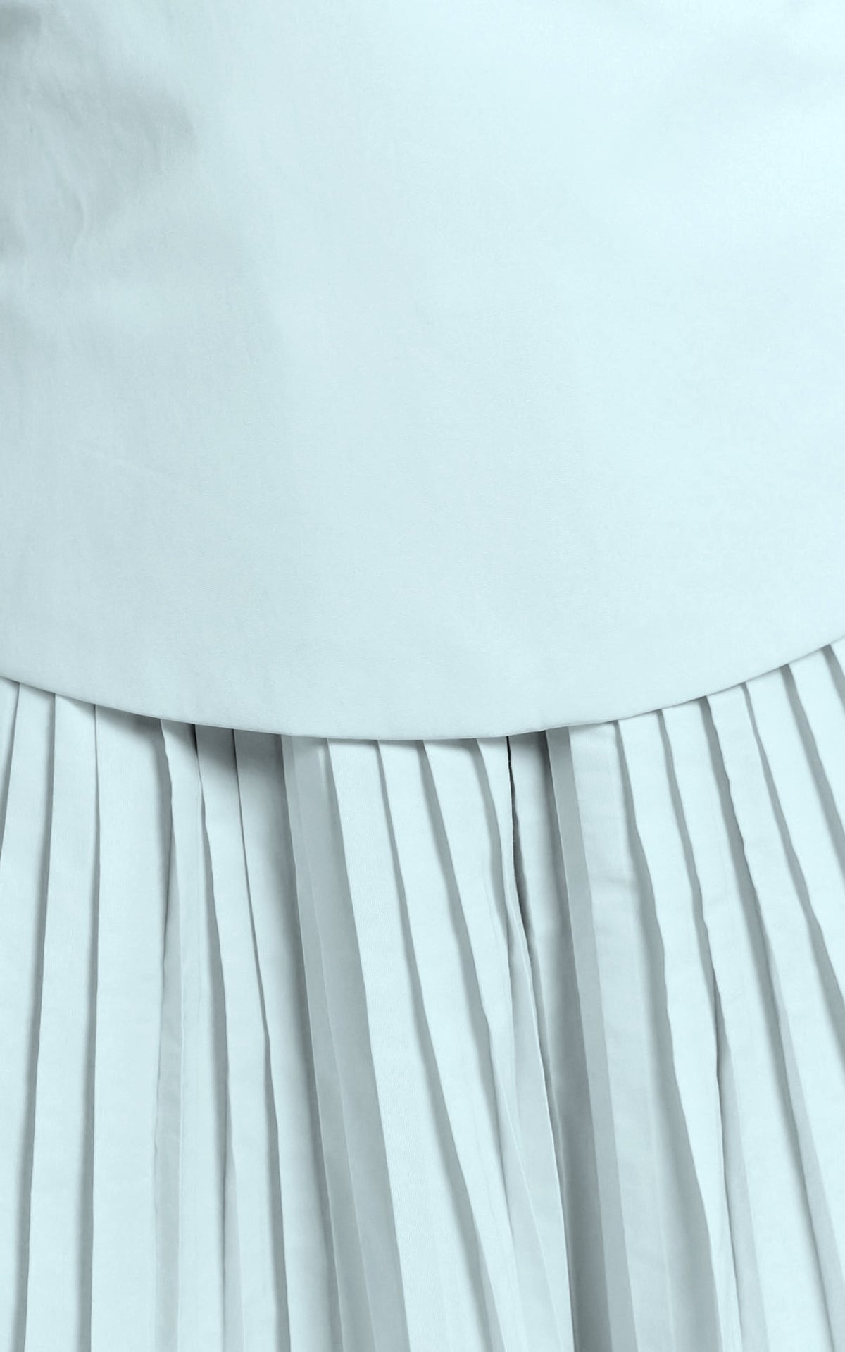 Izara Mini Dress - Off Shoulder Pleated Dress in Blue