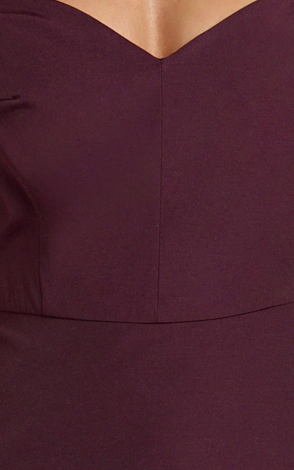 Izara Mini Dress - Off Shoulder Pleated Dress in Wine