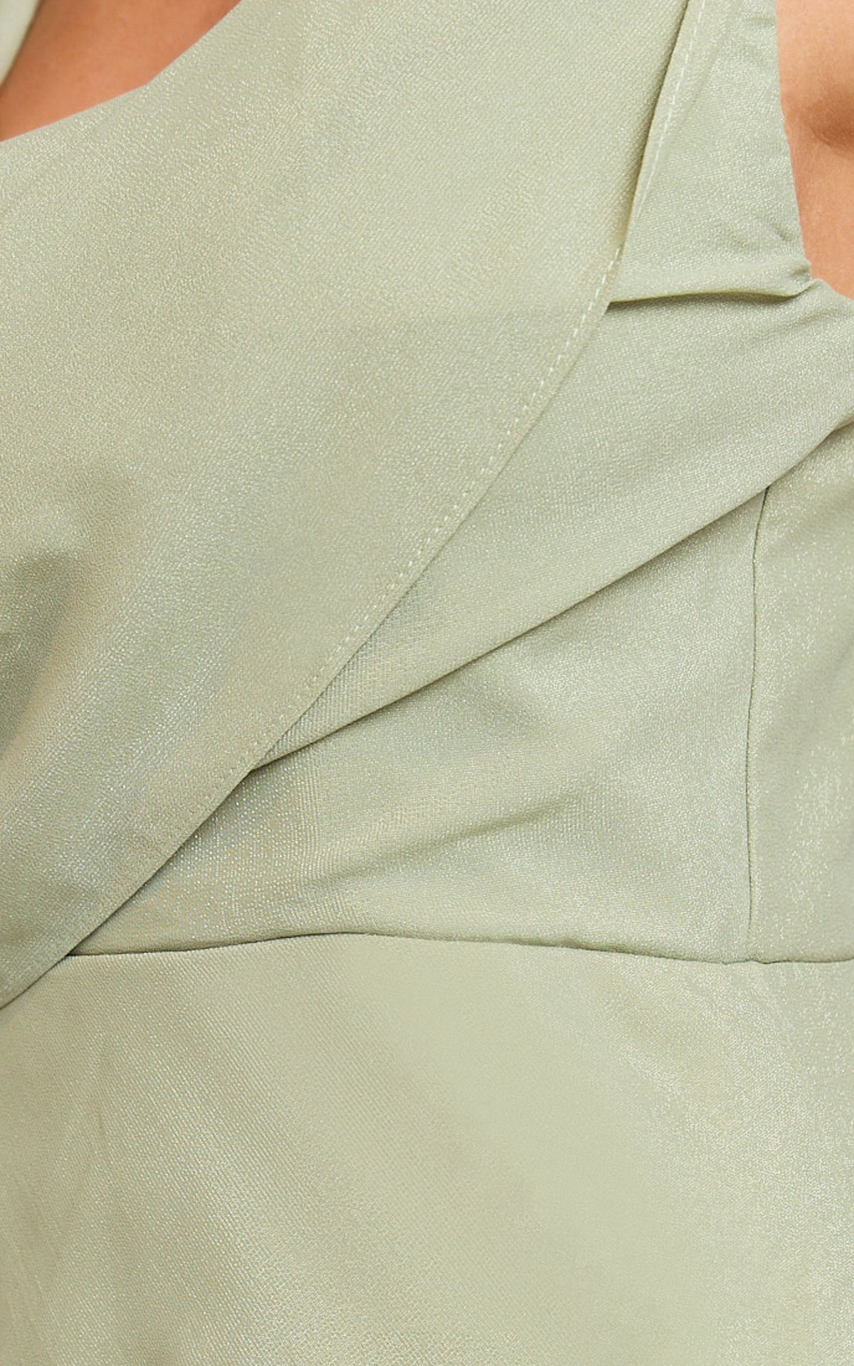 Klarissa Maxi Dress - Cowl Neck Scarf Dress in Sage