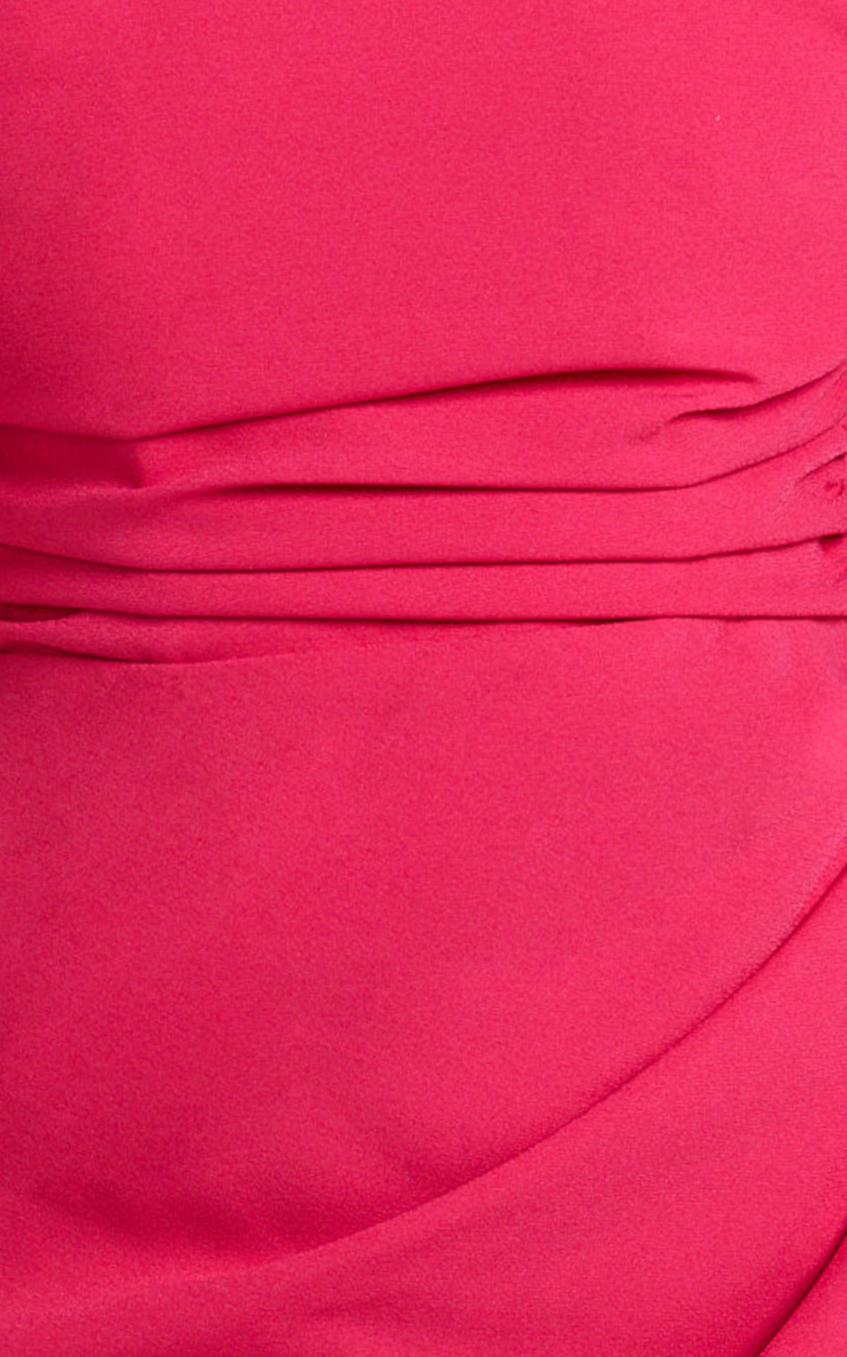 Lohan Midi Dress - Off Shoulder Puff Sleeve in Berry