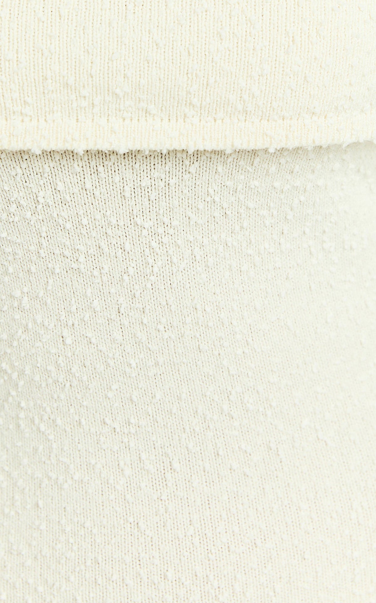Pietra Maxi Dress - Knit Off Shoulder Dress in Cream
