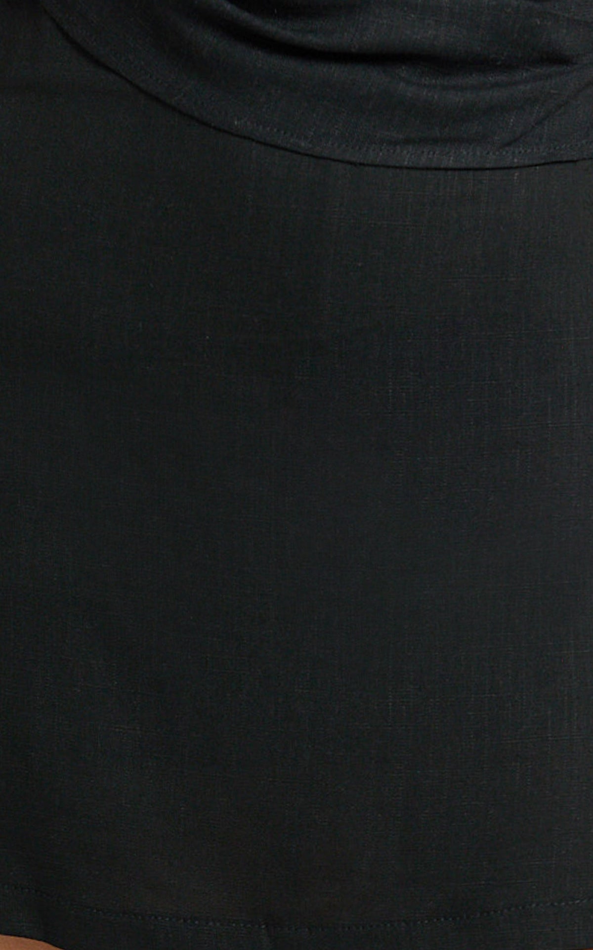 Robilyn Skort - Linen Look Skort in Black