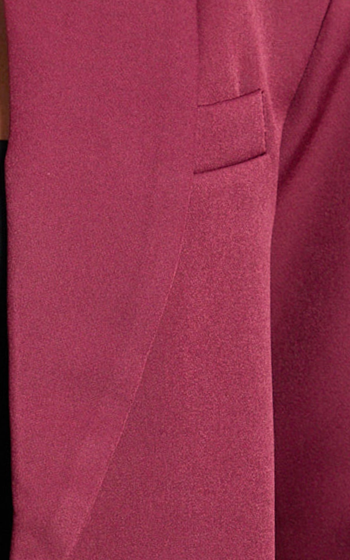 Selena Blazer - Oversized Single Breasted Blazer in Wine