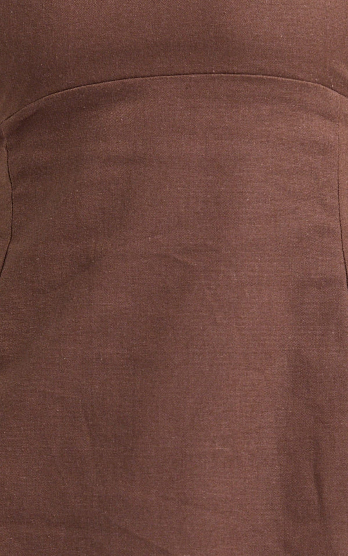 Sienna Mini Dress - Square Neck A Line Dress in Chocolate