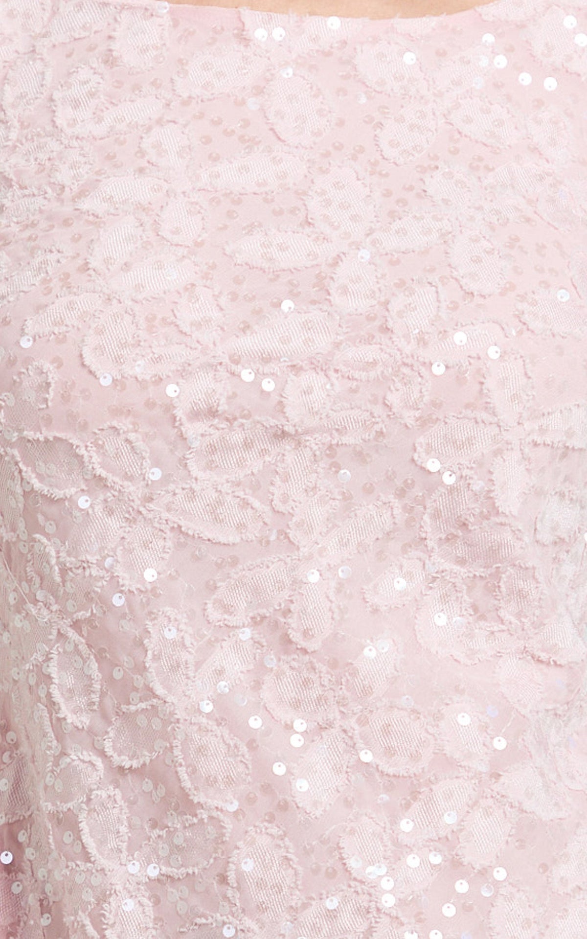 Terri Mini Dress - Long Sleeve Cowl Back Neck Dress in Pale Pink