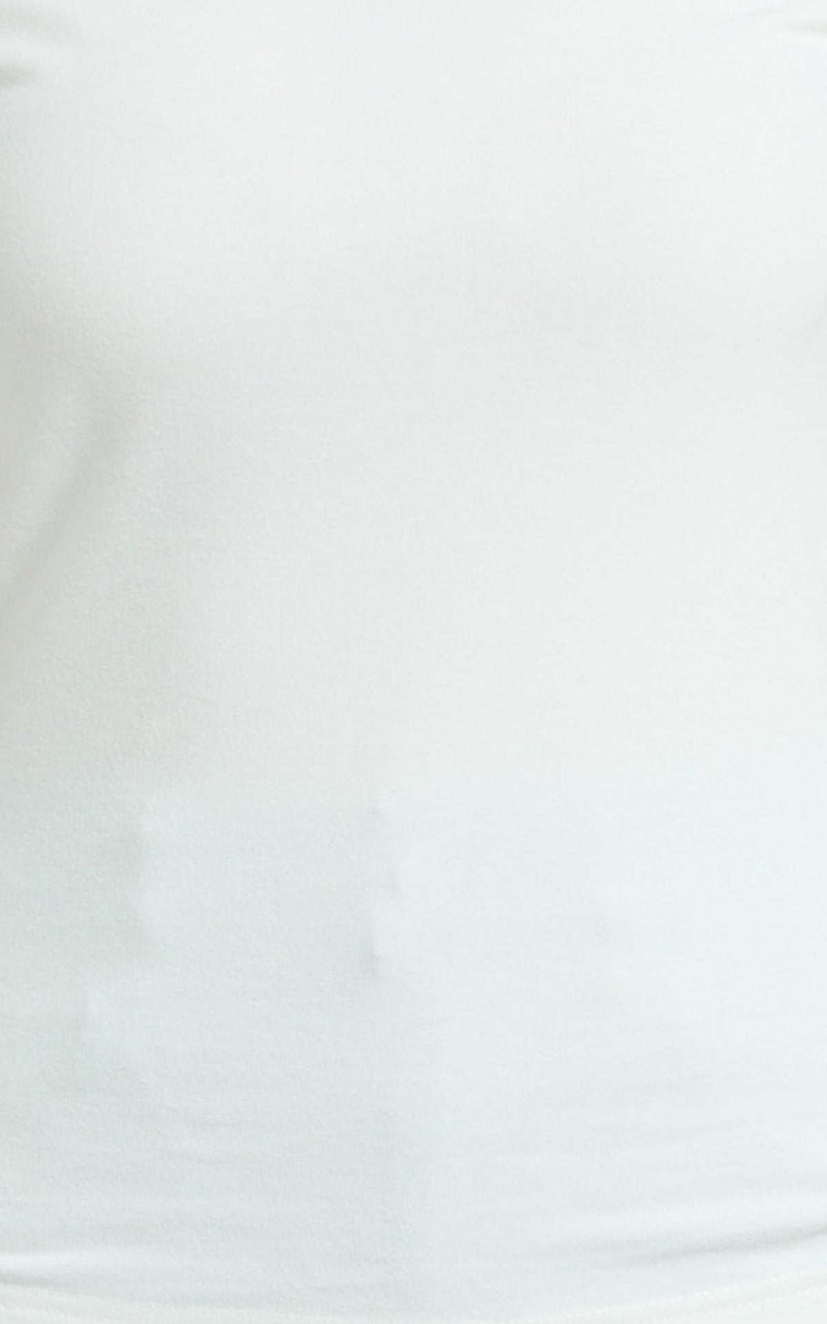 Whitney Tee Shirt - High Crew Neck in White
