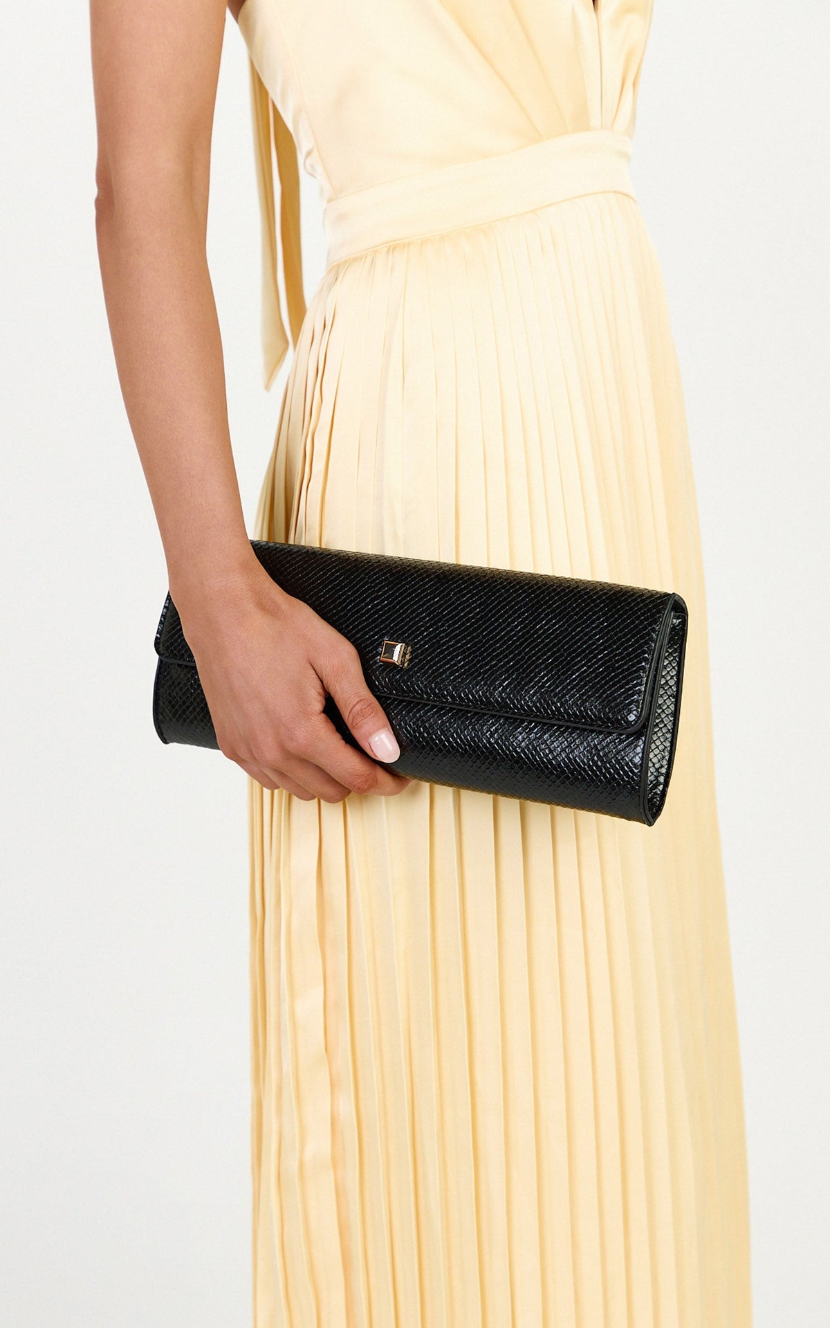 Billini - Maddison Clutch Bag in Black Scale