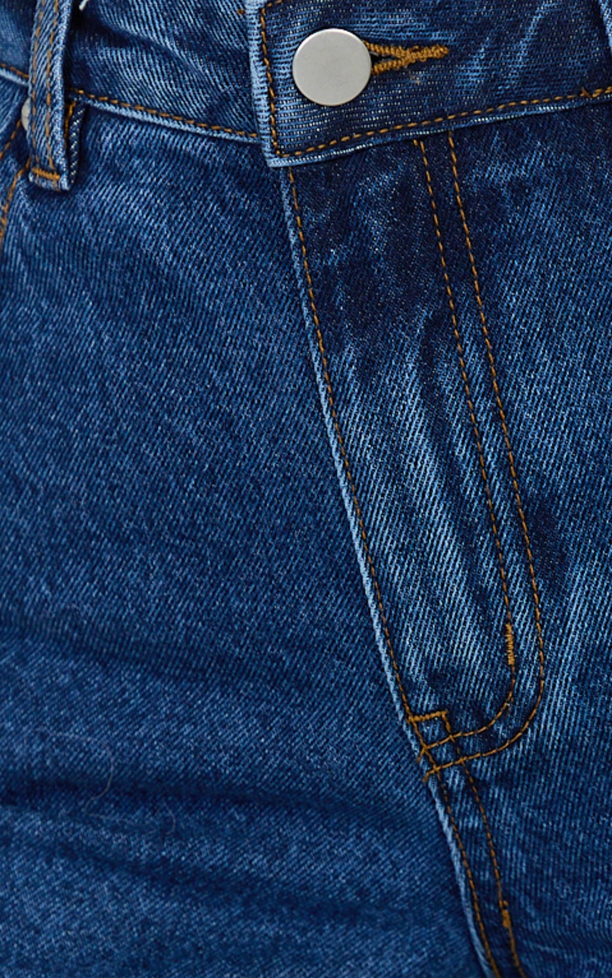 Summer Jeans - High Rise Relaxed Fit Jeans in Dark Mid Blue Wash