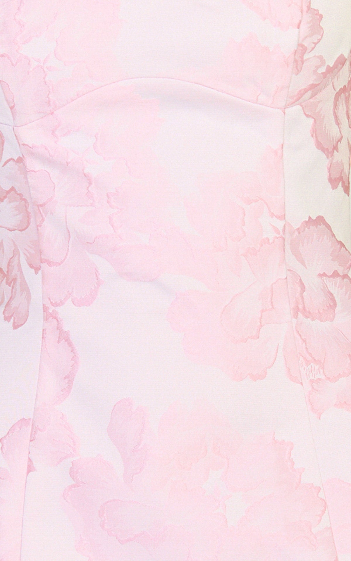 Orla Mini Dress - Jacquard Scoop Neck Fitted Dress in Pink