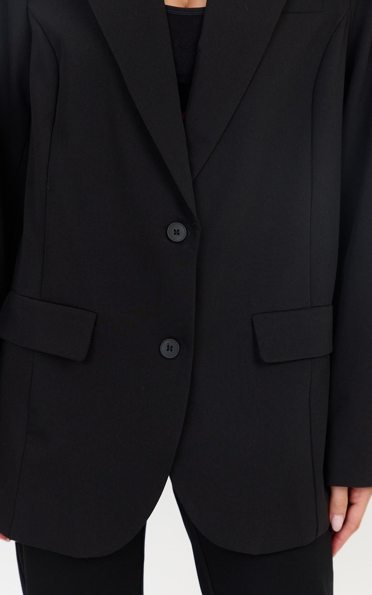 Lorcan Blazer - Oversized Boyfriend Fit Blazer in Black