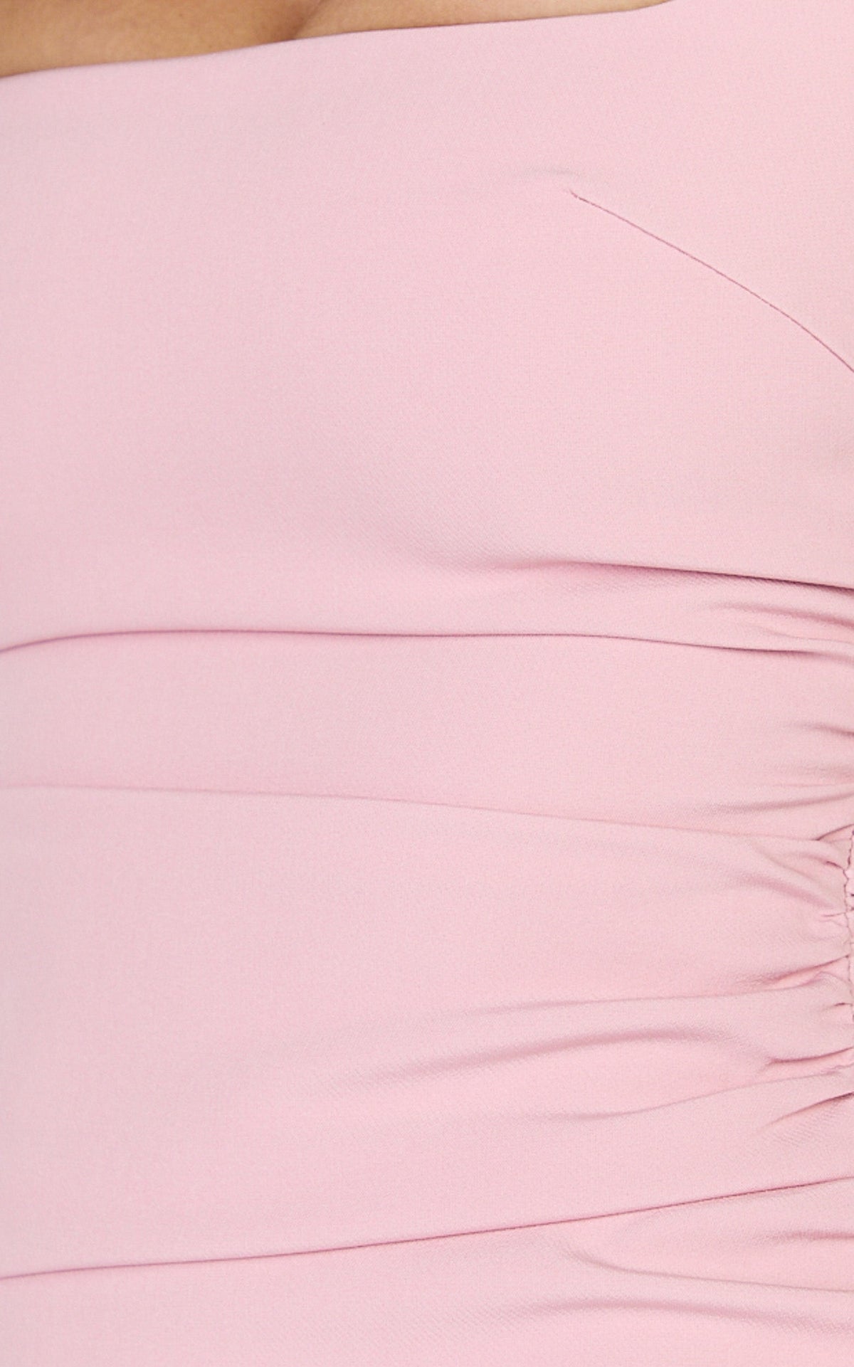 Eugenia Mini Dress - Square Neck Bodycon Dress in Pink