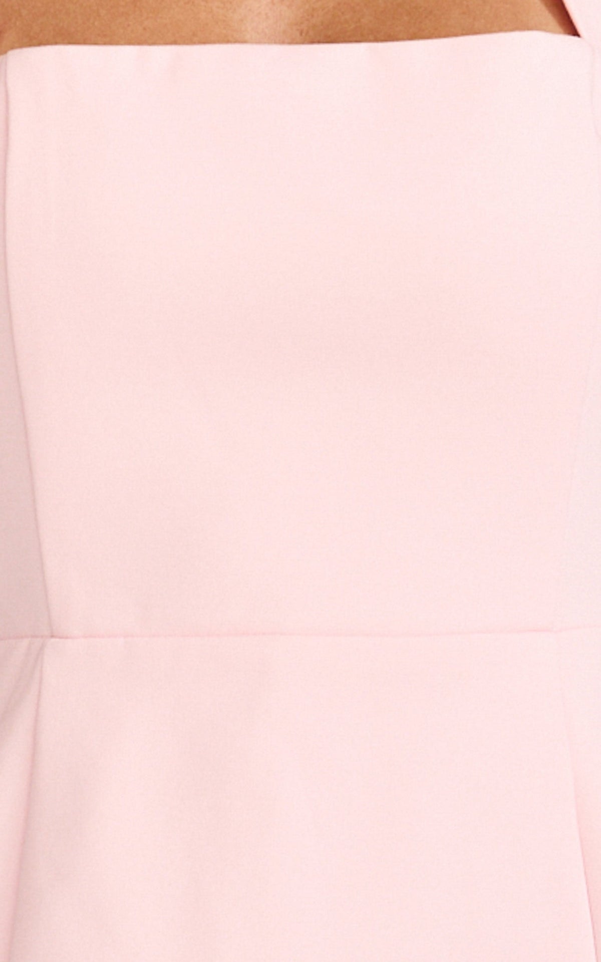 Dante Mini Dress - Halter Neck Tie Tulip Skirt Dress in Pink