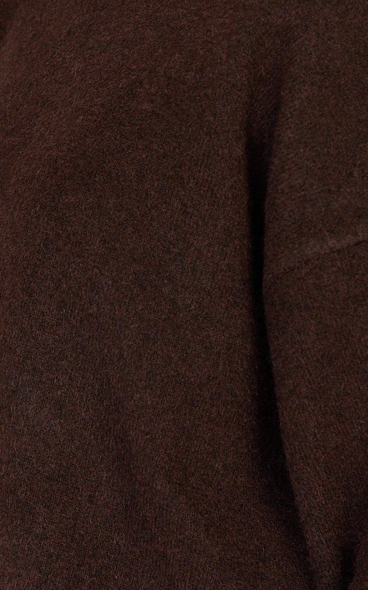 Amanda Jumper - Crew Neck Long Sleeve Knit Sweater in Chocolate