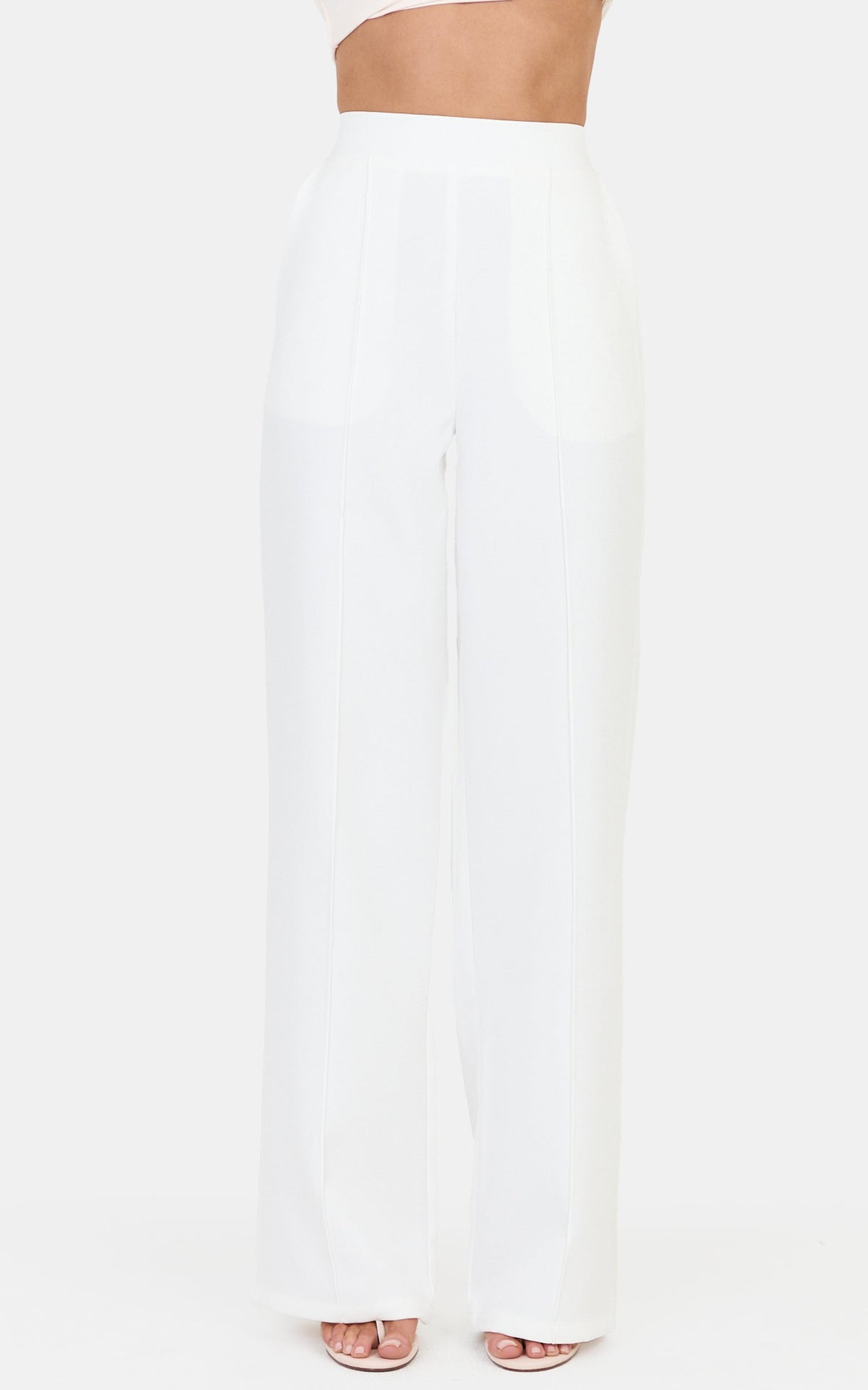 Victoria Pants - Relaxed Tailored Pants in Off White