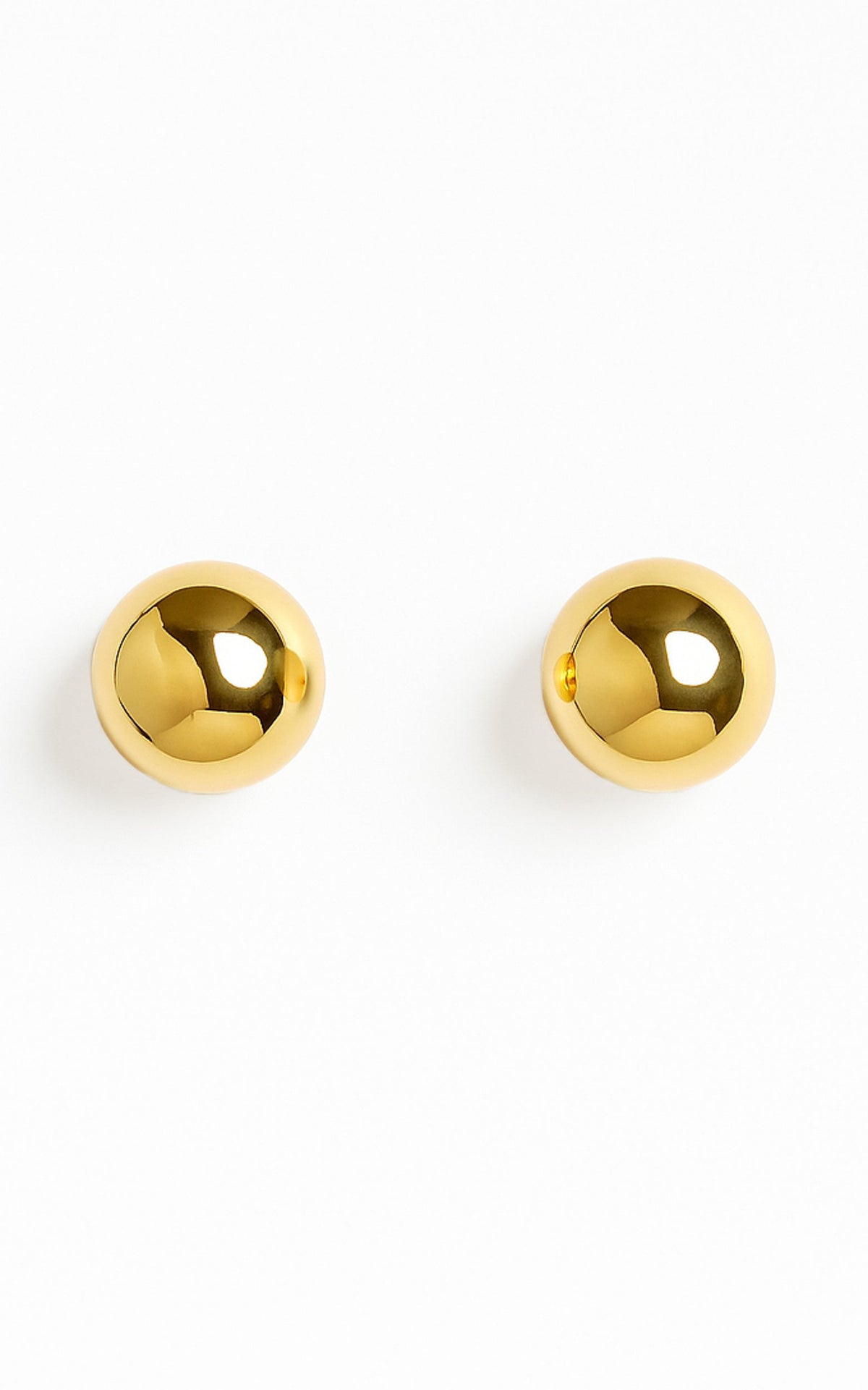 Celeste Circle Stud Earrings in Gold