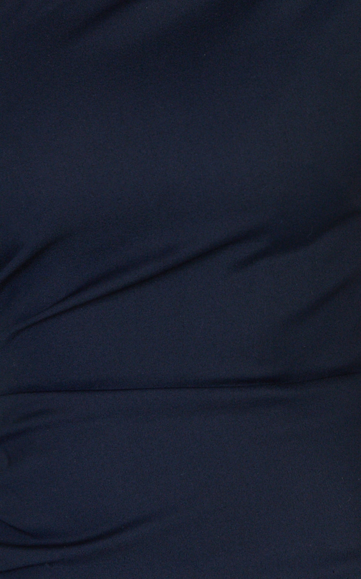 Karlie Midi Dress - One Shoulder Fitted Dress in Navy