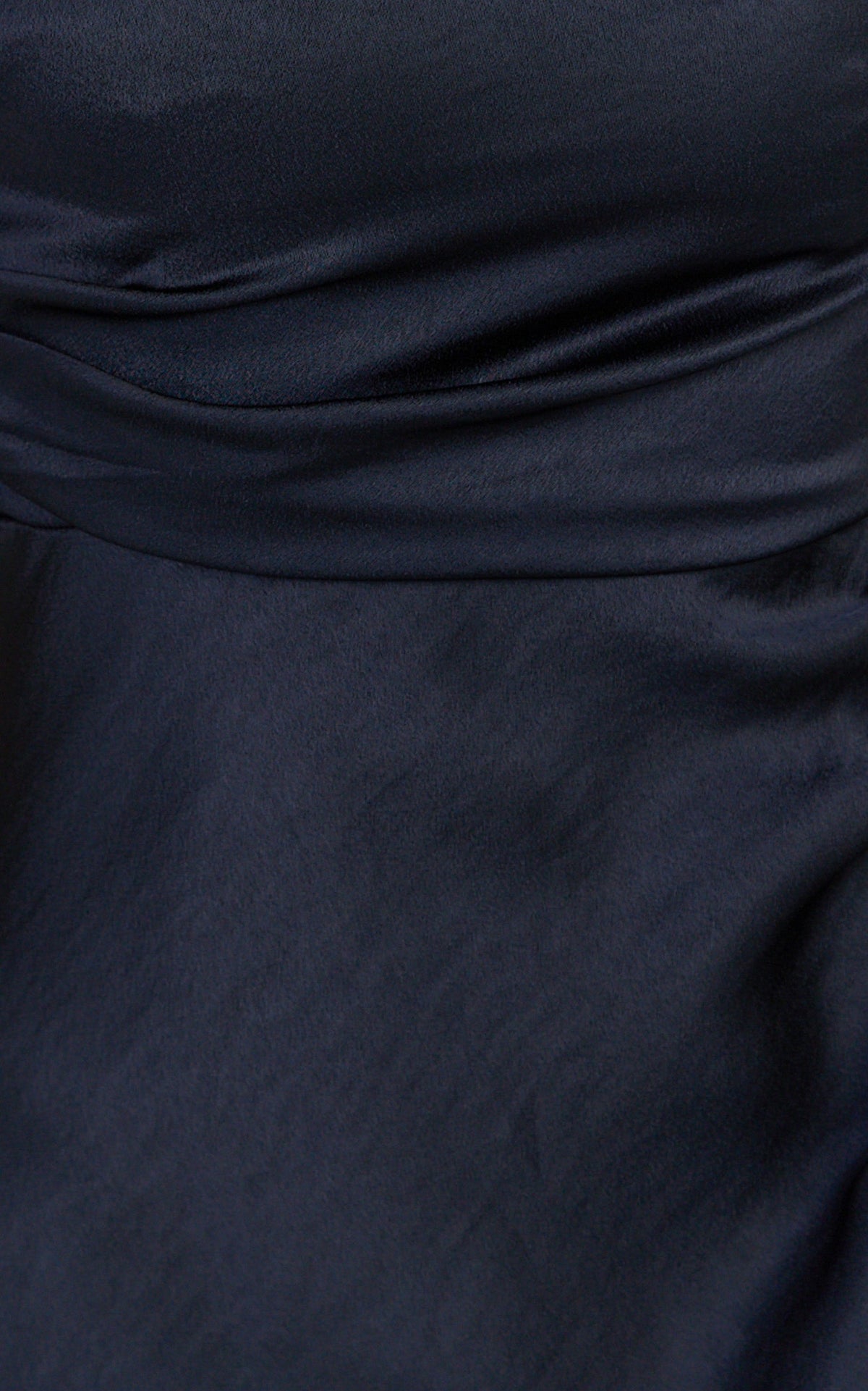 Laurie Maxi Dress - One Shoulder Ruched Dress in Navy