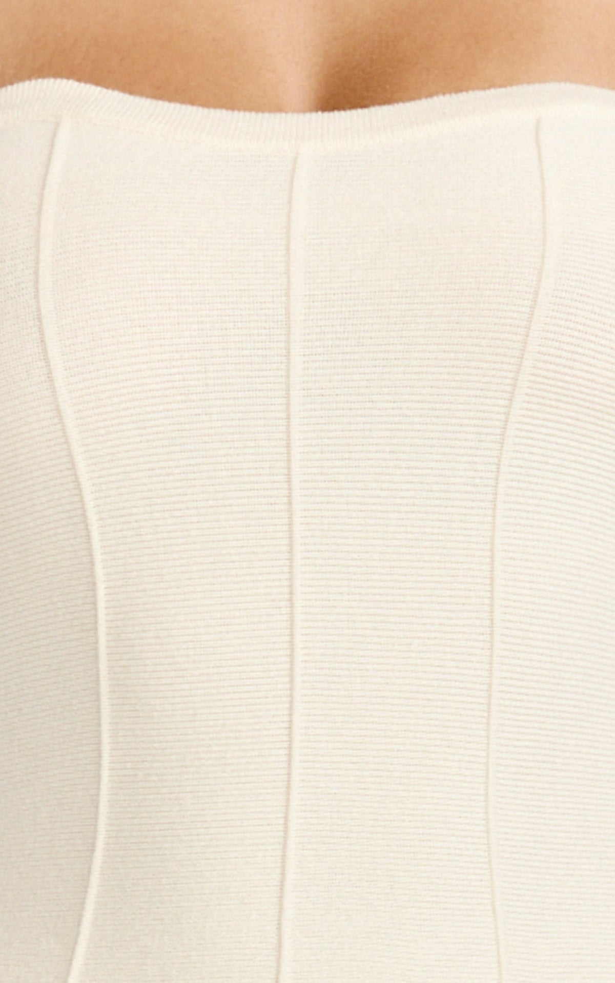 Roselisse Mini Dress - Strapless Sweetheart Fit & Flare Mini Dress in Cream