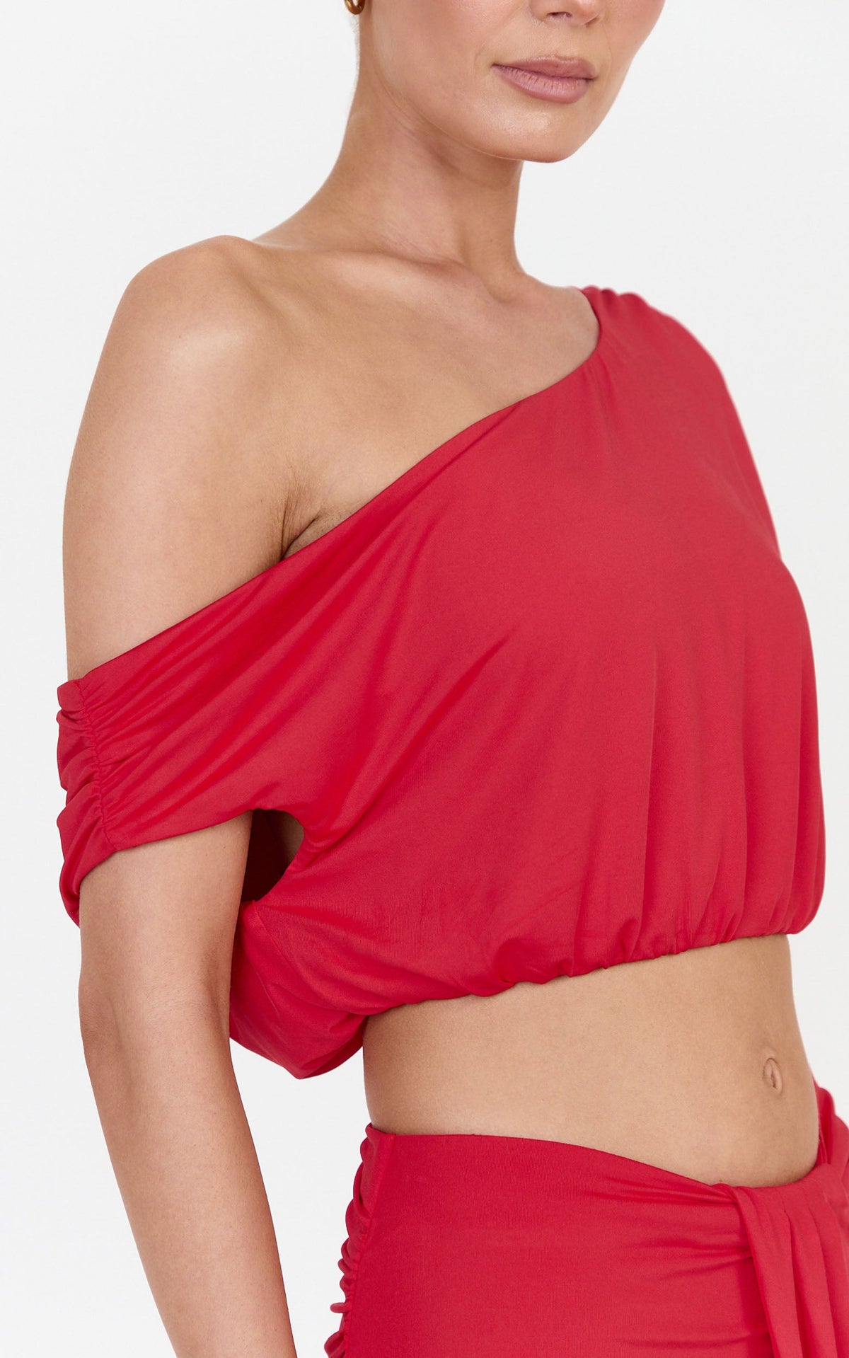 Rafaela Top - Off The Shoulder Top in Red