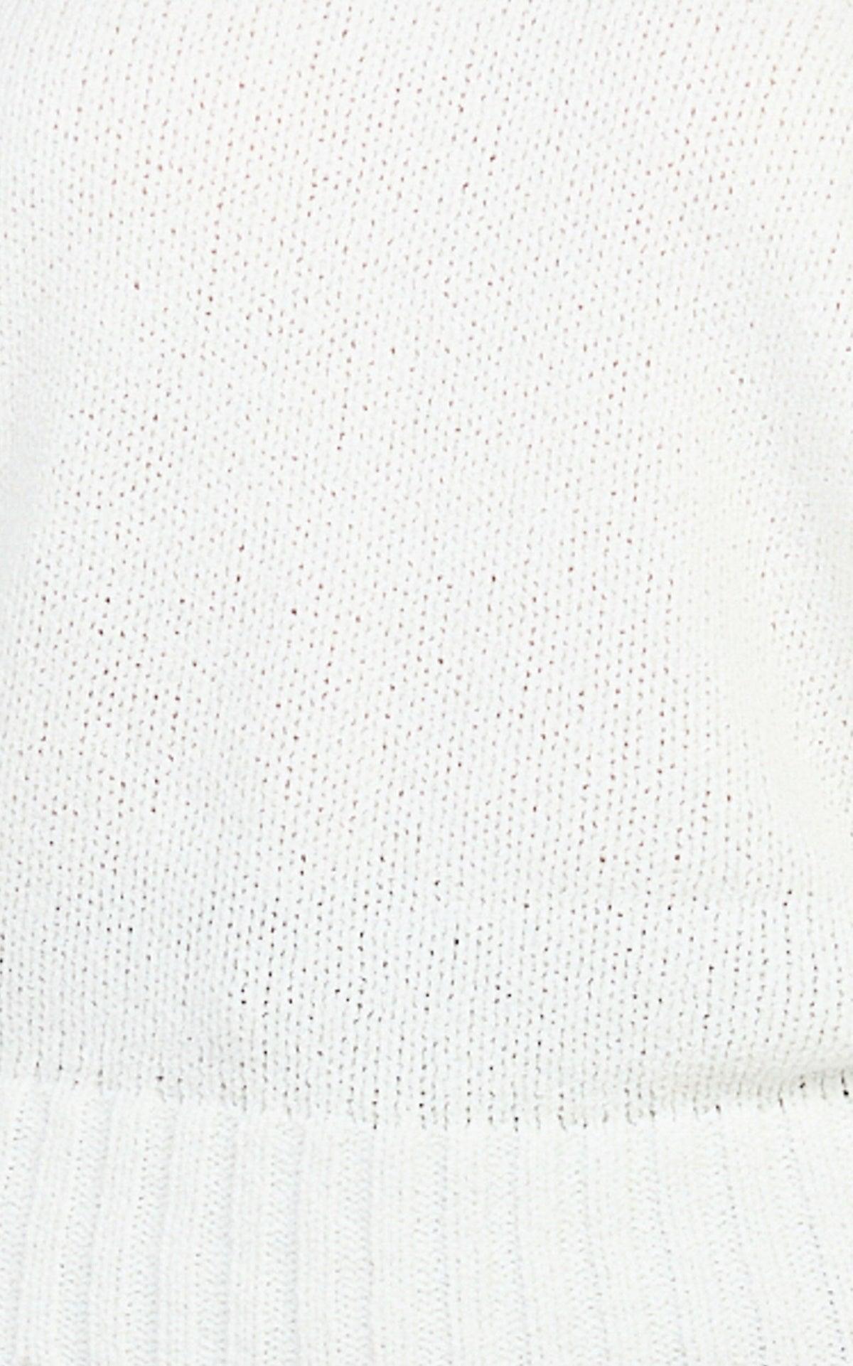 Nova Jumper - Tipped Shoulder Jumper in White