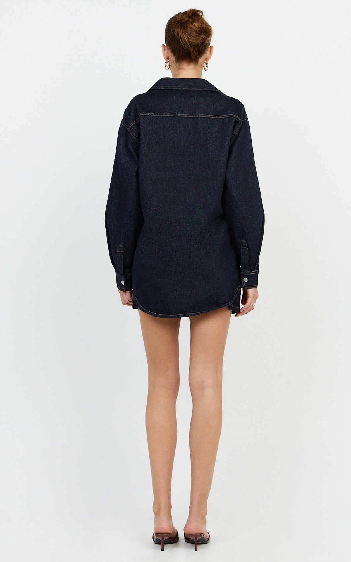 Faharra Shirt - Recycled Cotton Denim Shirt in Raw