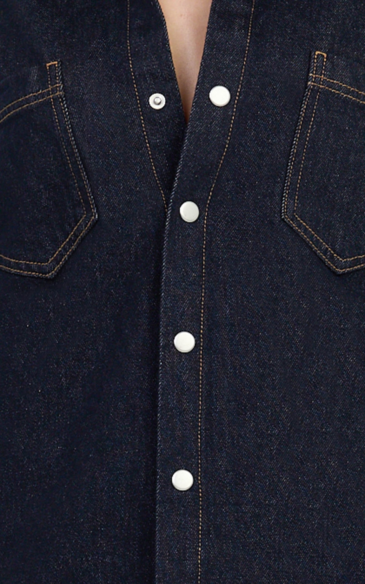 Faharra Shirt - Recycled Cotton Denim Shirt in Raw
