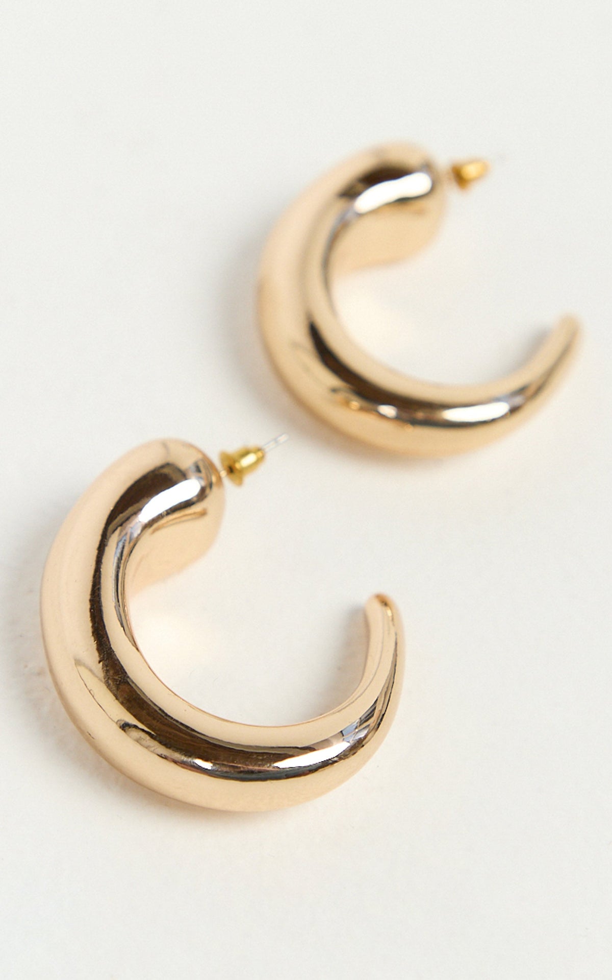 Sanya Earrings - Chunky Hoop Earrings in Gold